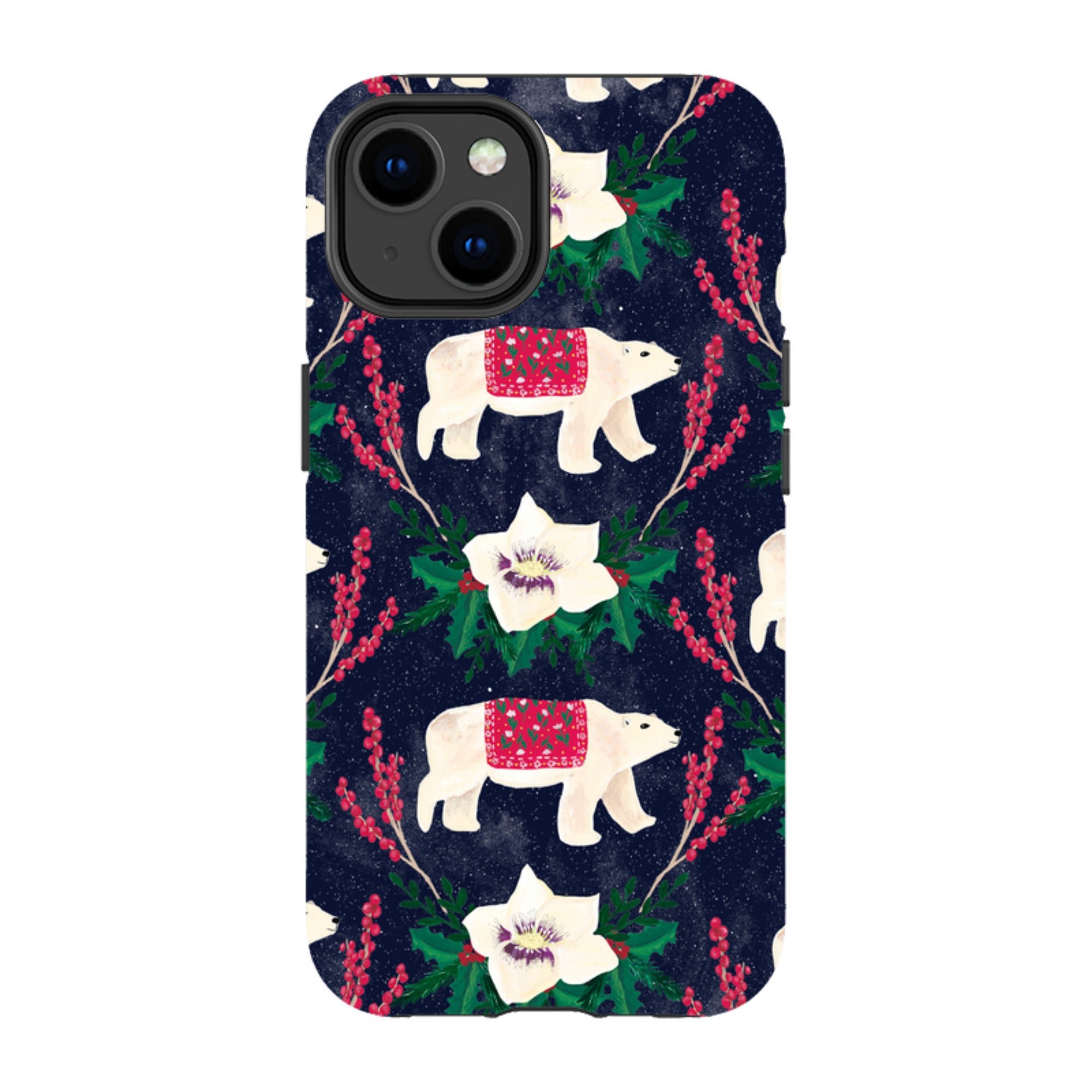 iPhone Tough Case - Midnight Polar Bears By Abby Jacobs