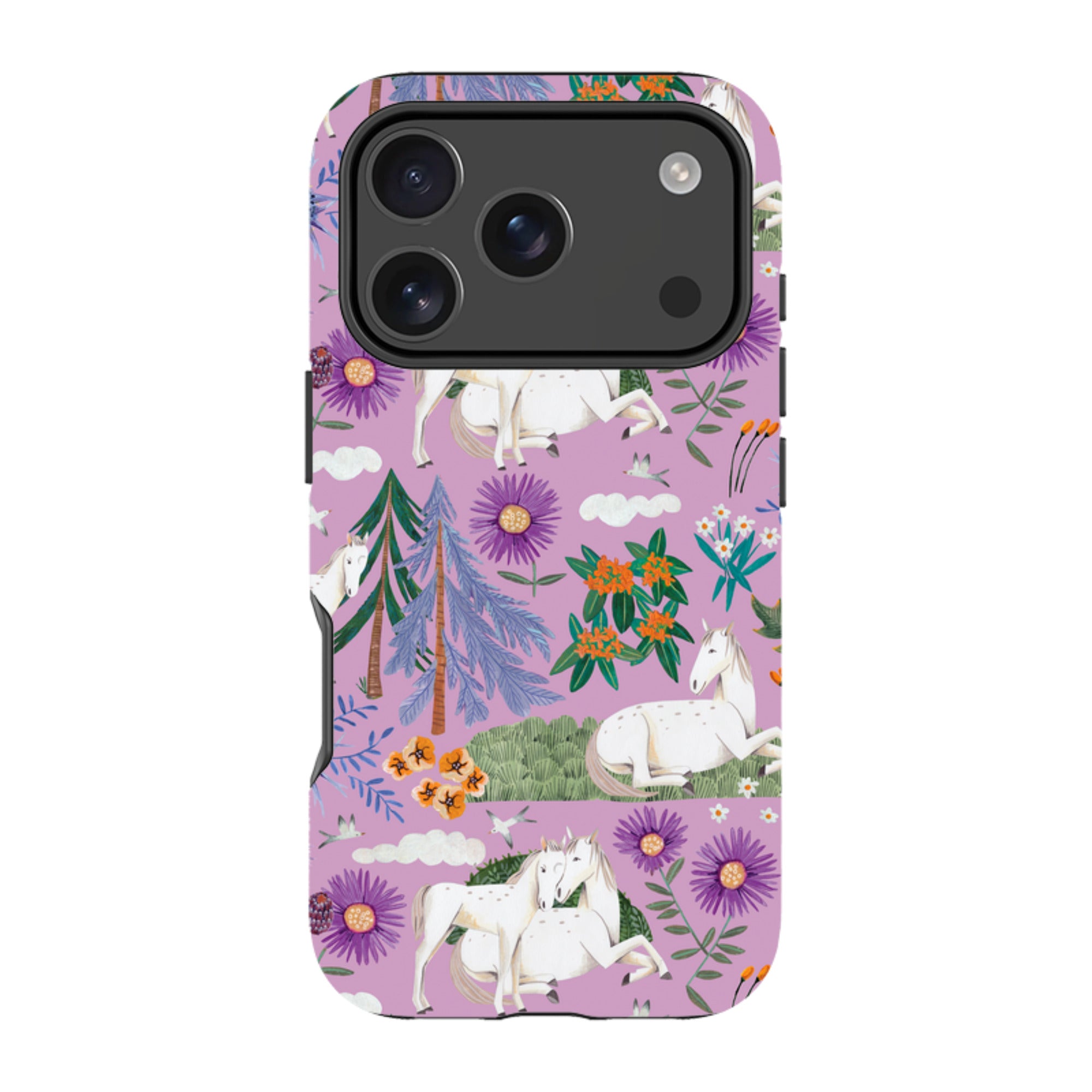 iPhone Tough Case - Horse Pattern By Caroline Bonne Muller