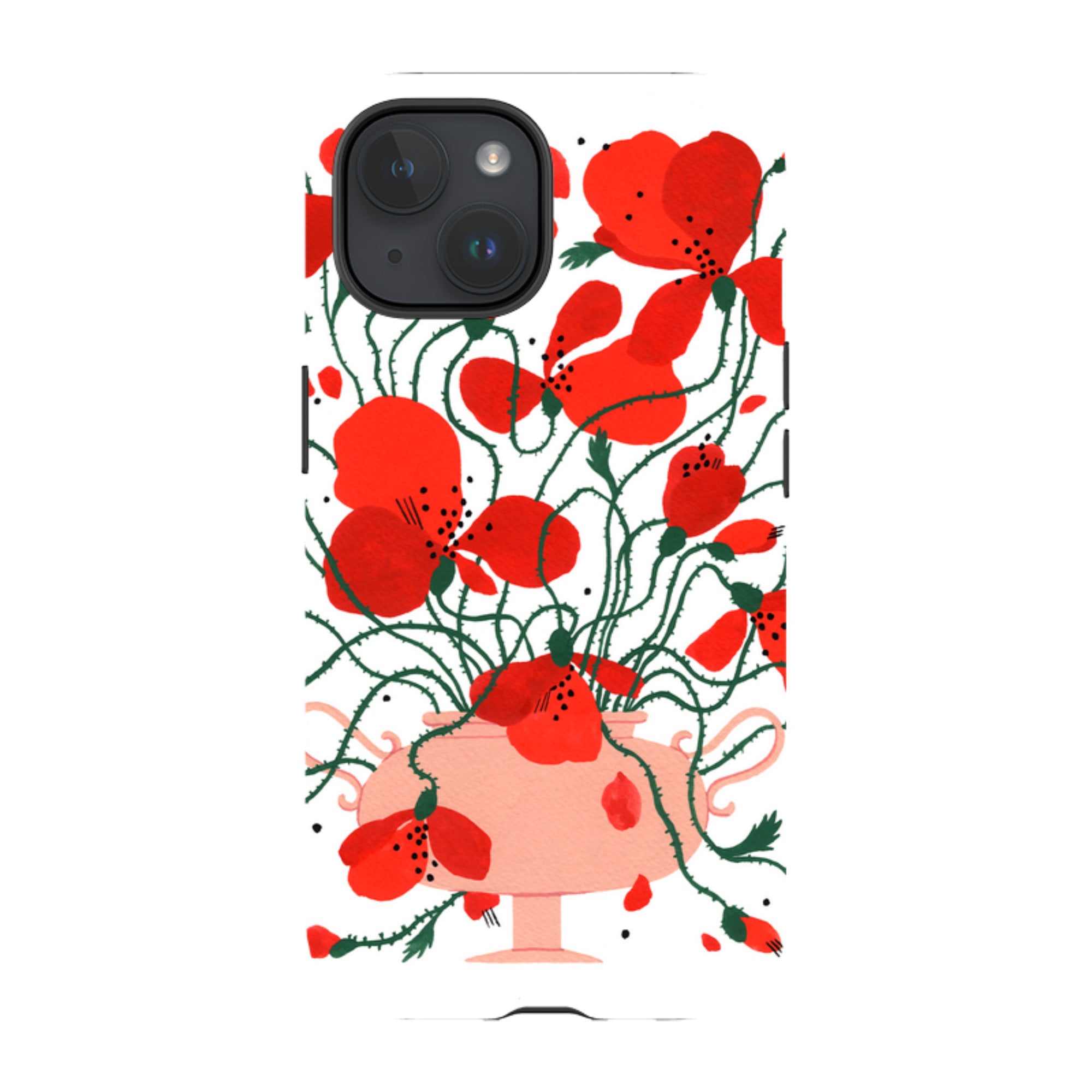 iPhone Tough Case - Poppies By Madalina Andronic