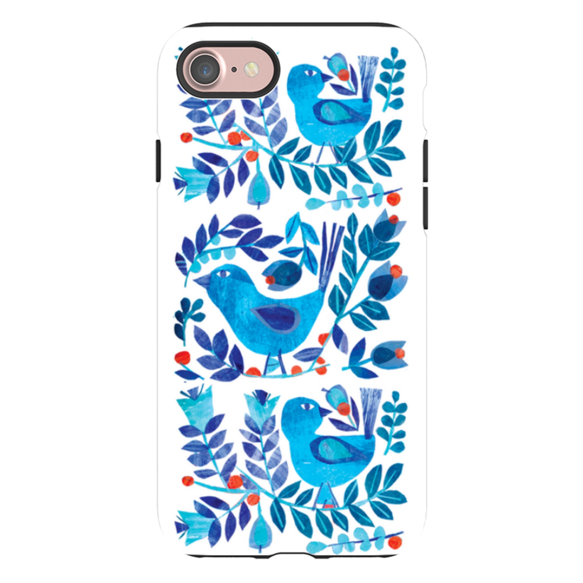 iPhone Tough Case - Scandi Birds By Tracey English