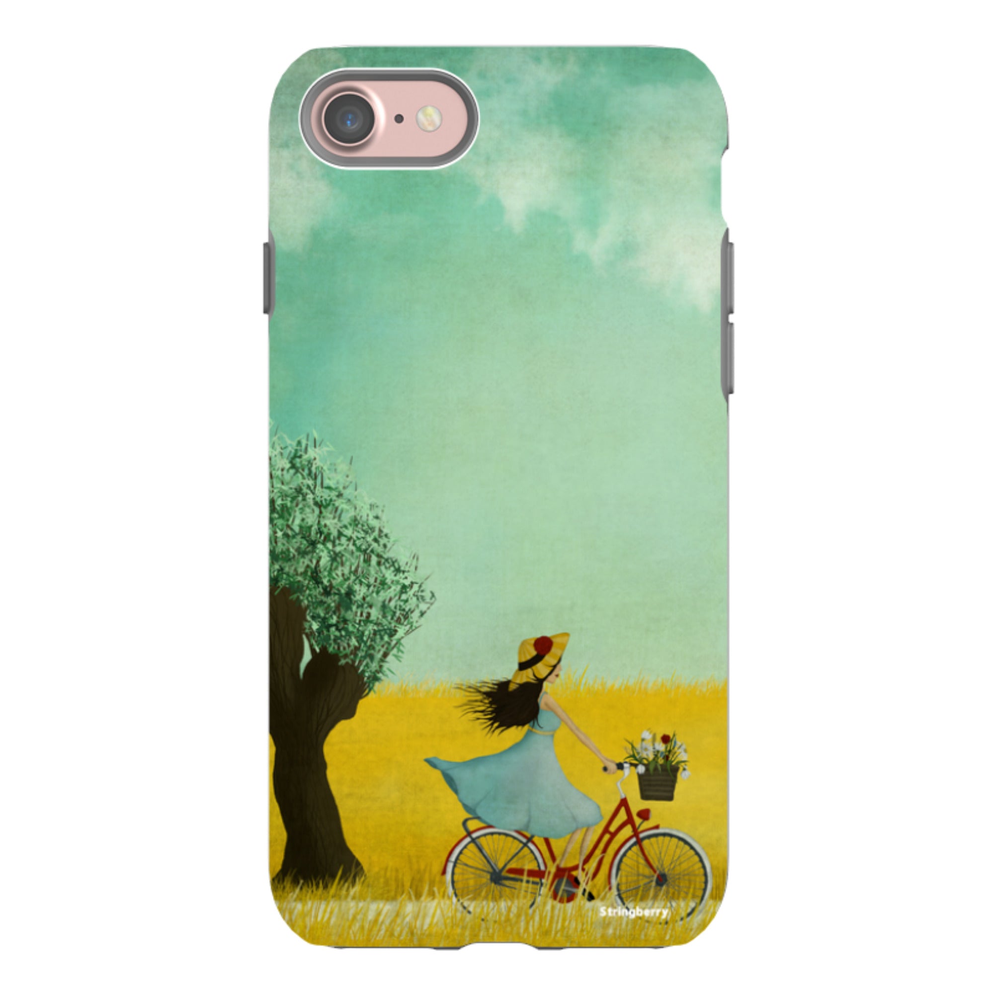 iPhone Tough Case - Bike Ride By Maja Lindberg