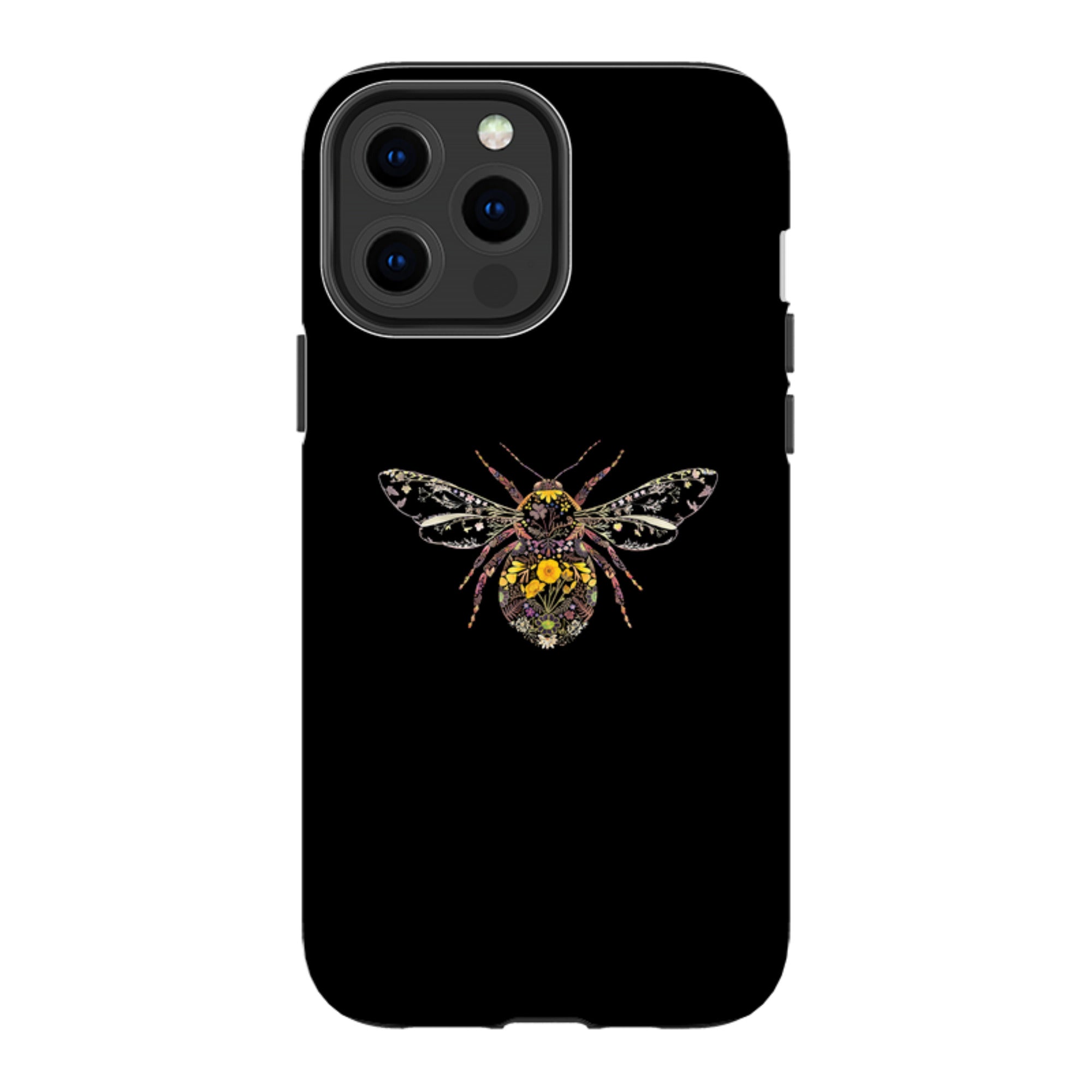 iPhone MagSafe Tough Case -  Floral Bumble Bee By Helen Ahpornsiri