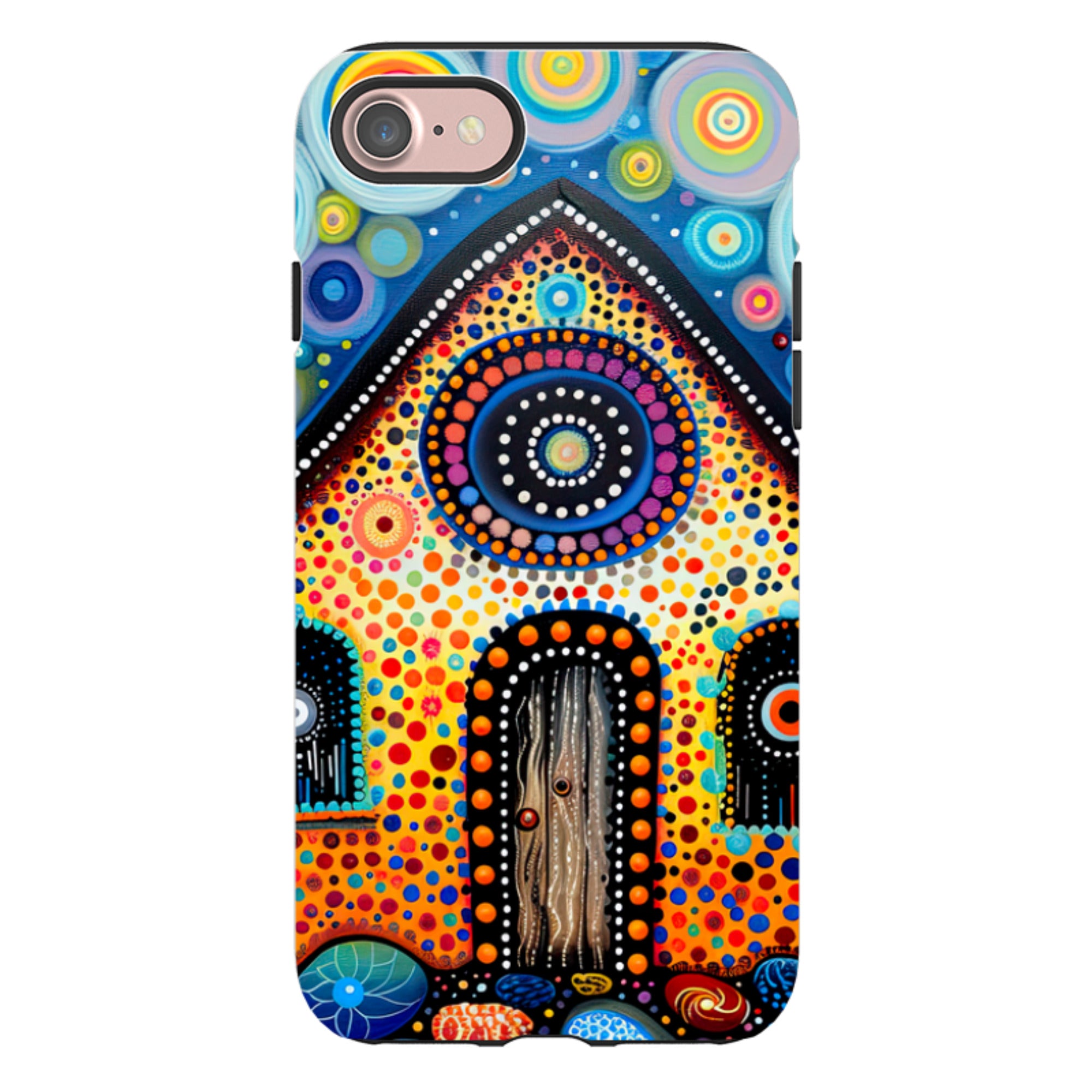 iPhone Case - Folk Art House III