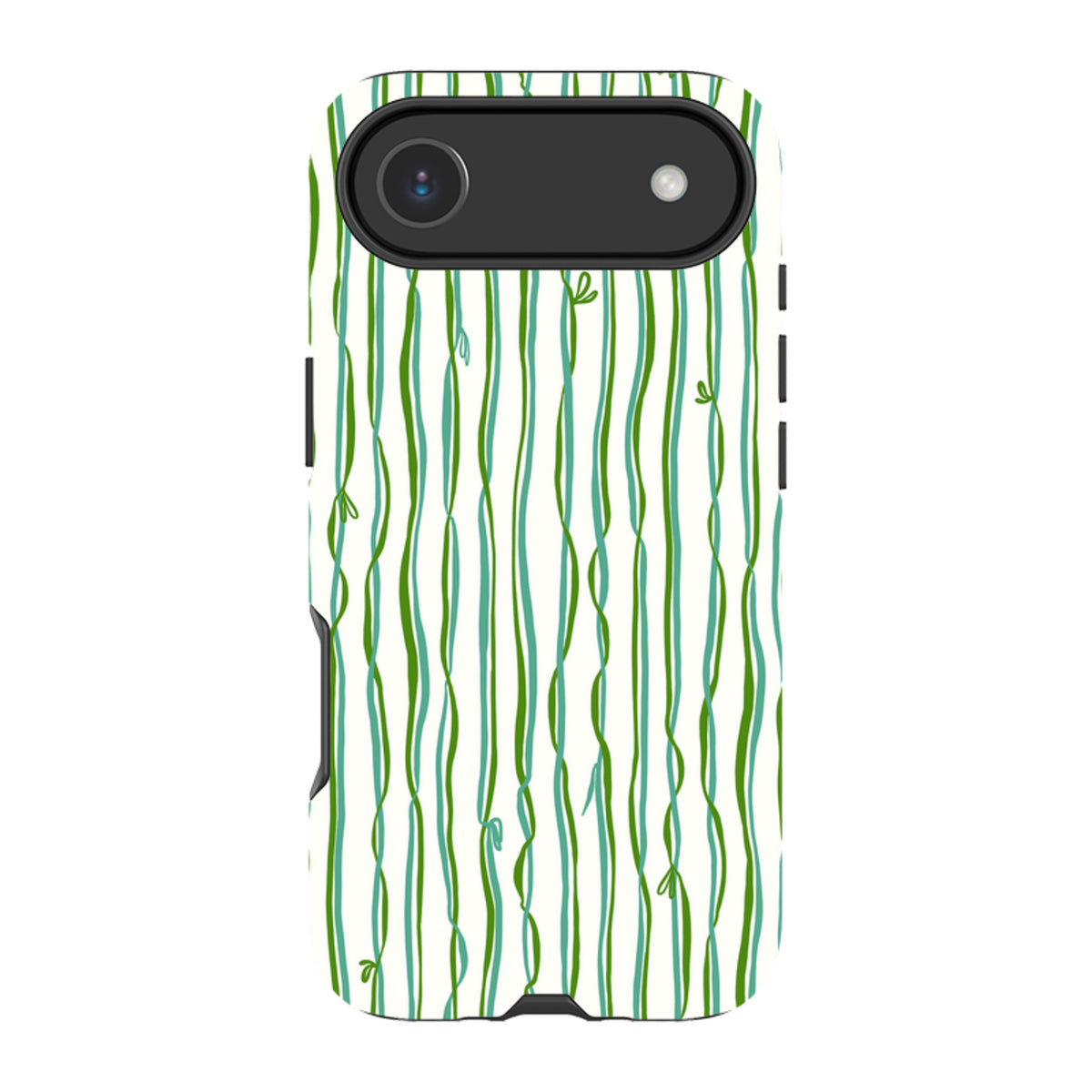 iPhone Tough Case - Ribbons blue and green By Katherine Quinn