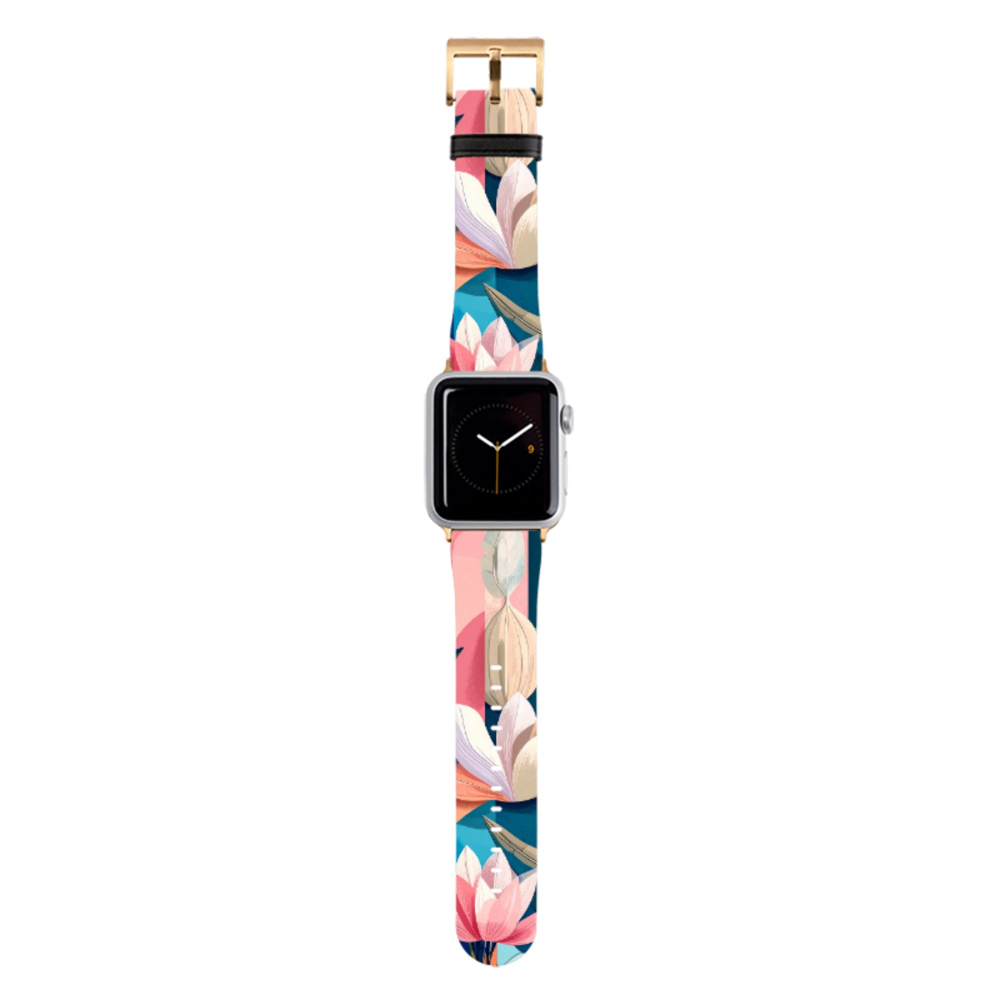 Long Floral Apple Watch Strap