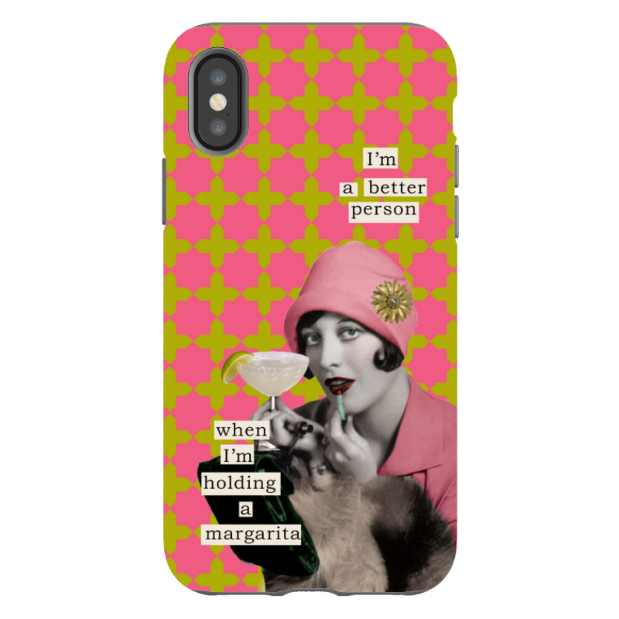 iPhone Tough Case - I'm A Better Person By Clare Jordan