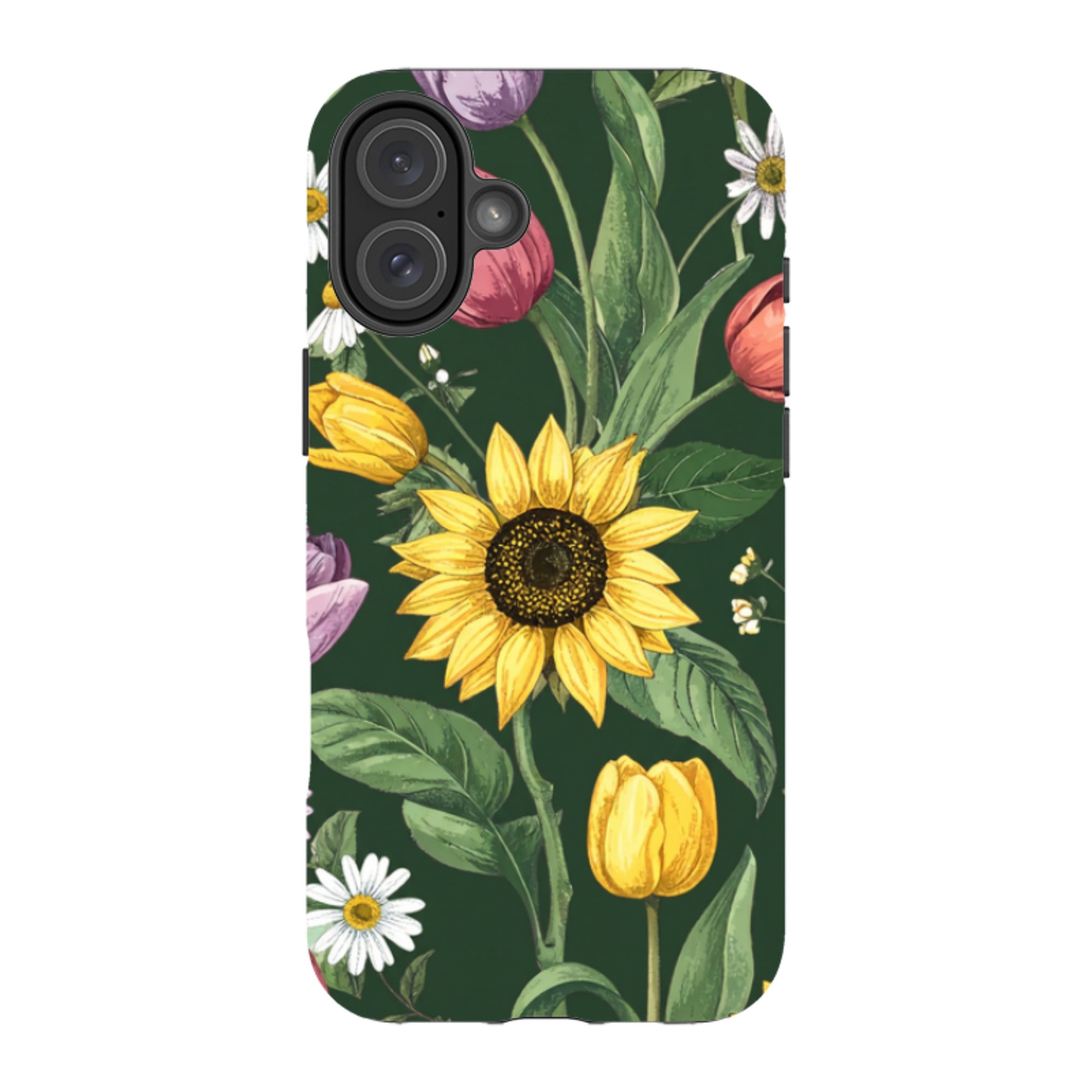 iPhone Case - Green Sunflowers