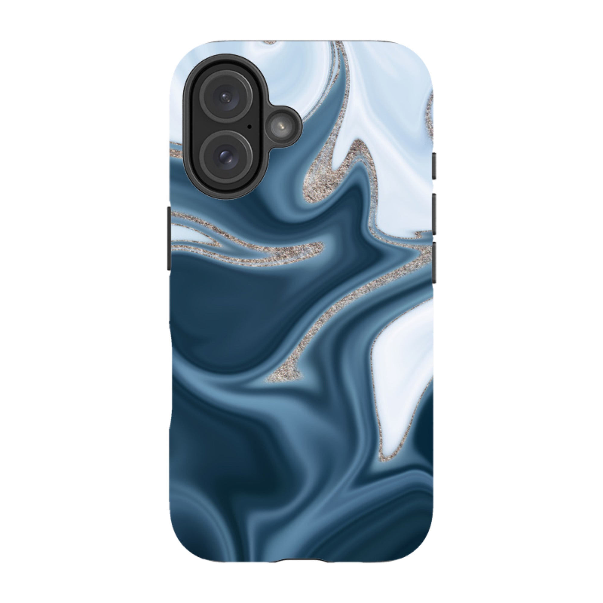 iPhone Tough Case - Blue Ice (case does not glitter)