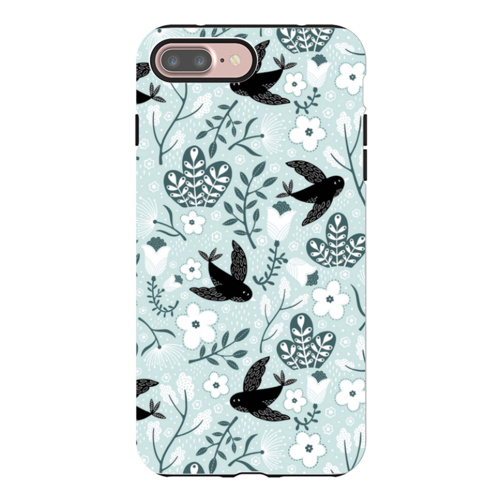 iPhone Tough Case - Black Birds By Suzy Taylor