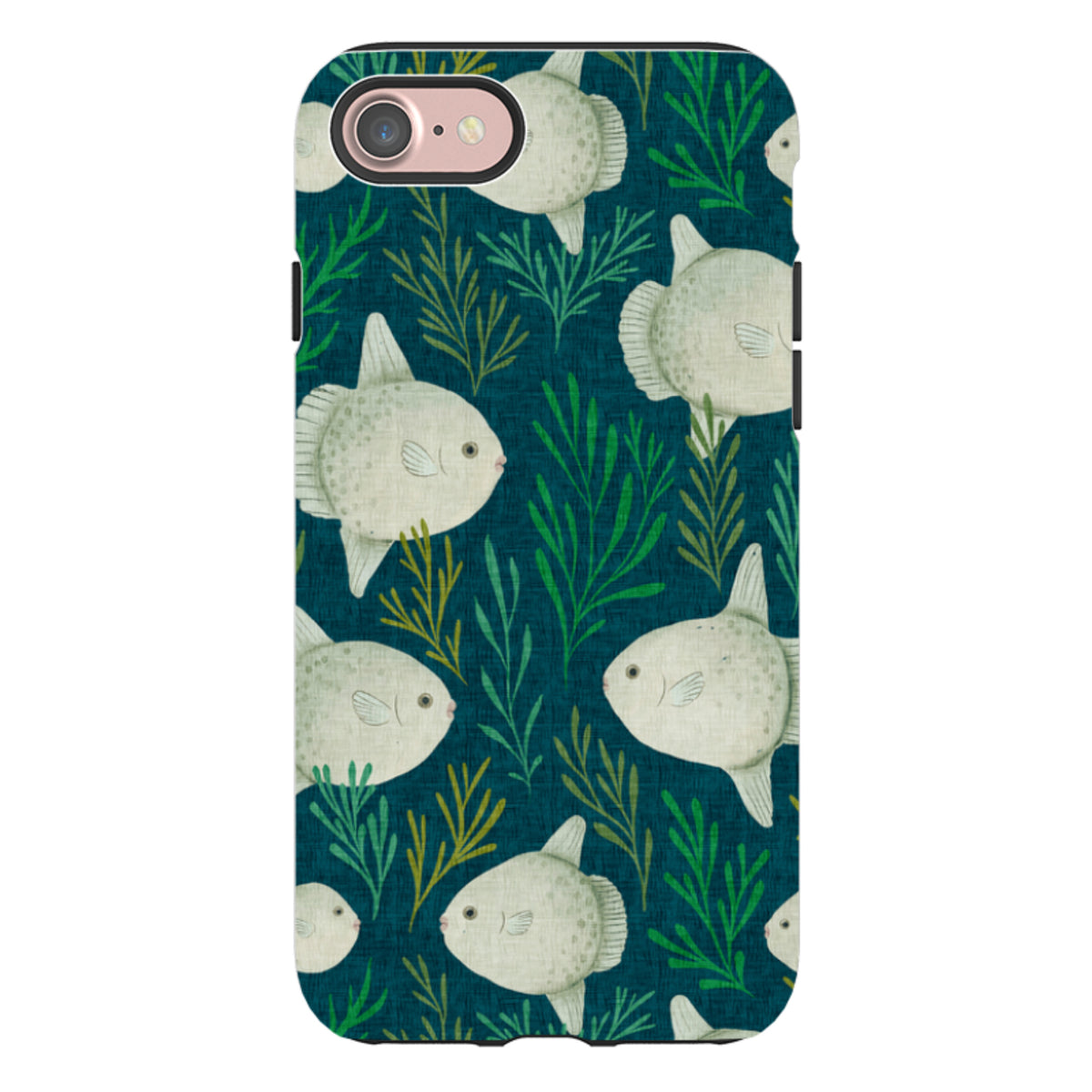 iPhone Tough Case - Sunfish blue By Katherine Quinn