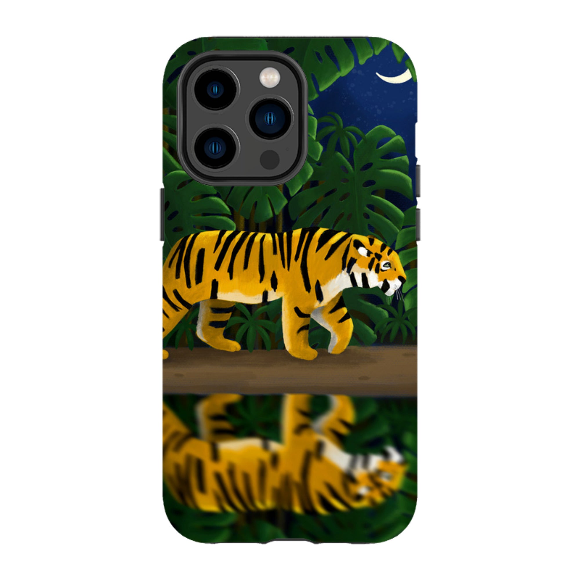 iPhone MagSafe Tough Case - Tiger Night By Bex Parkin