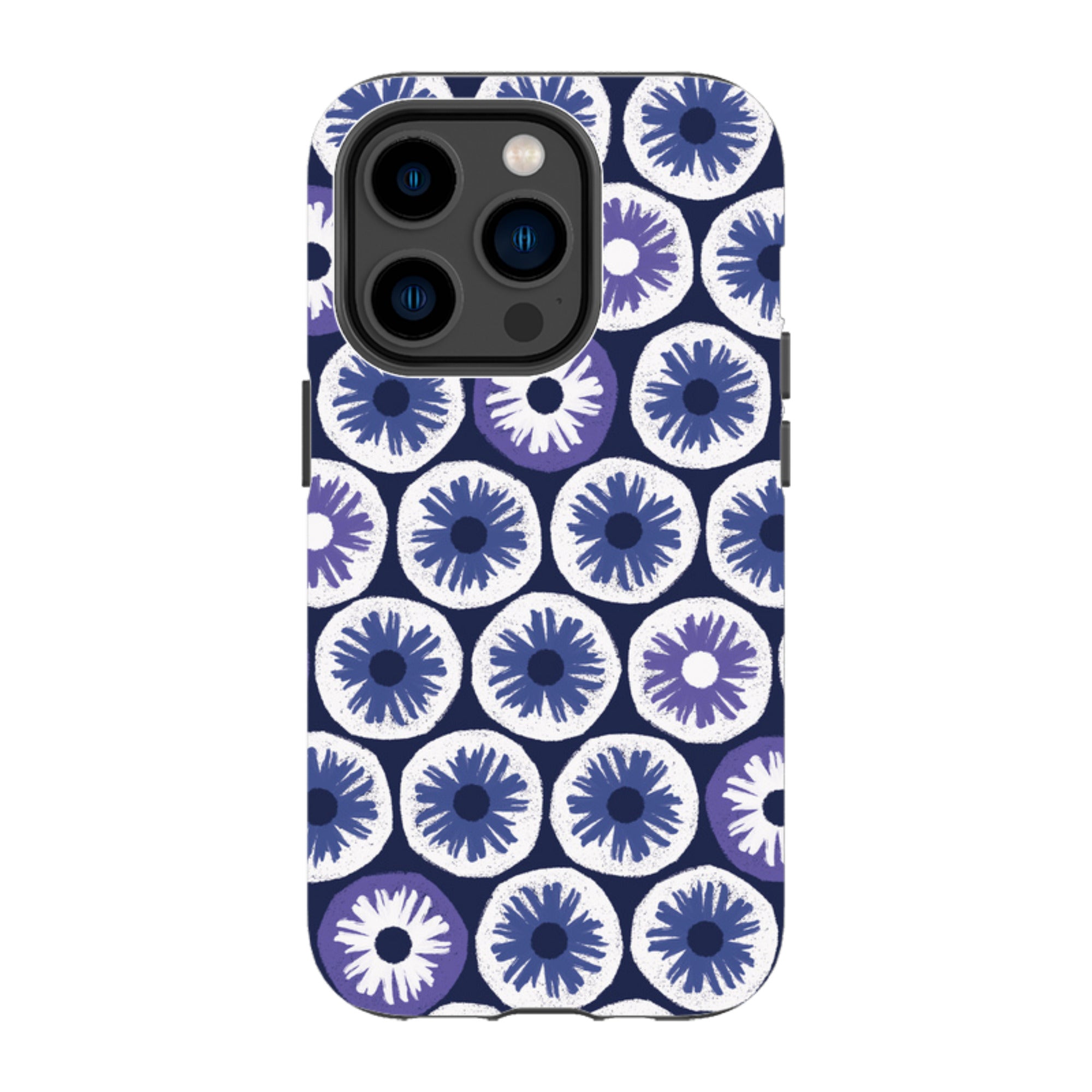 iPhone MagSafe Tough Case -  Penny Flowers Blue By Ali Brookes