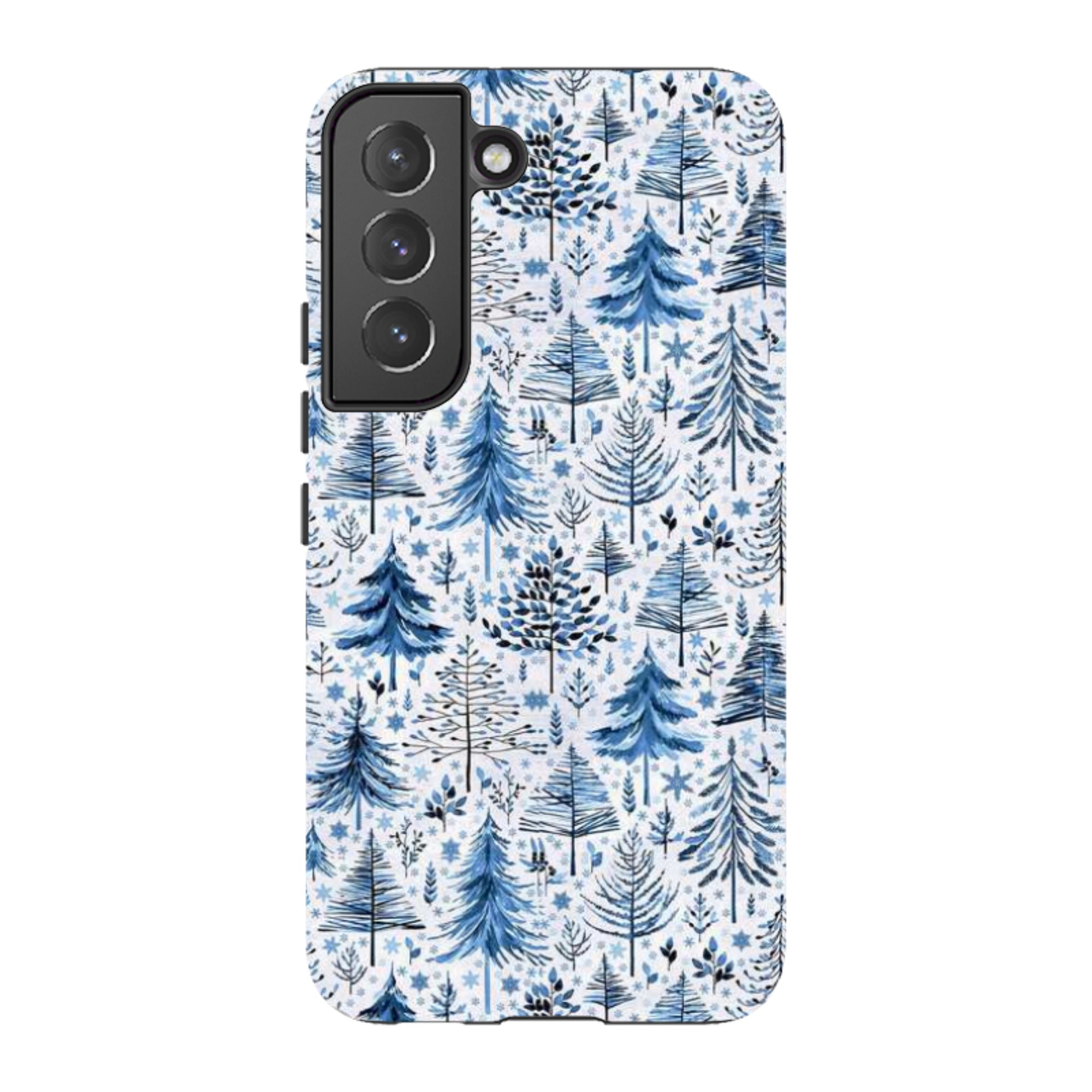 Samsung Tough Case - Blue Xmas Trees By Elisabeth Haager