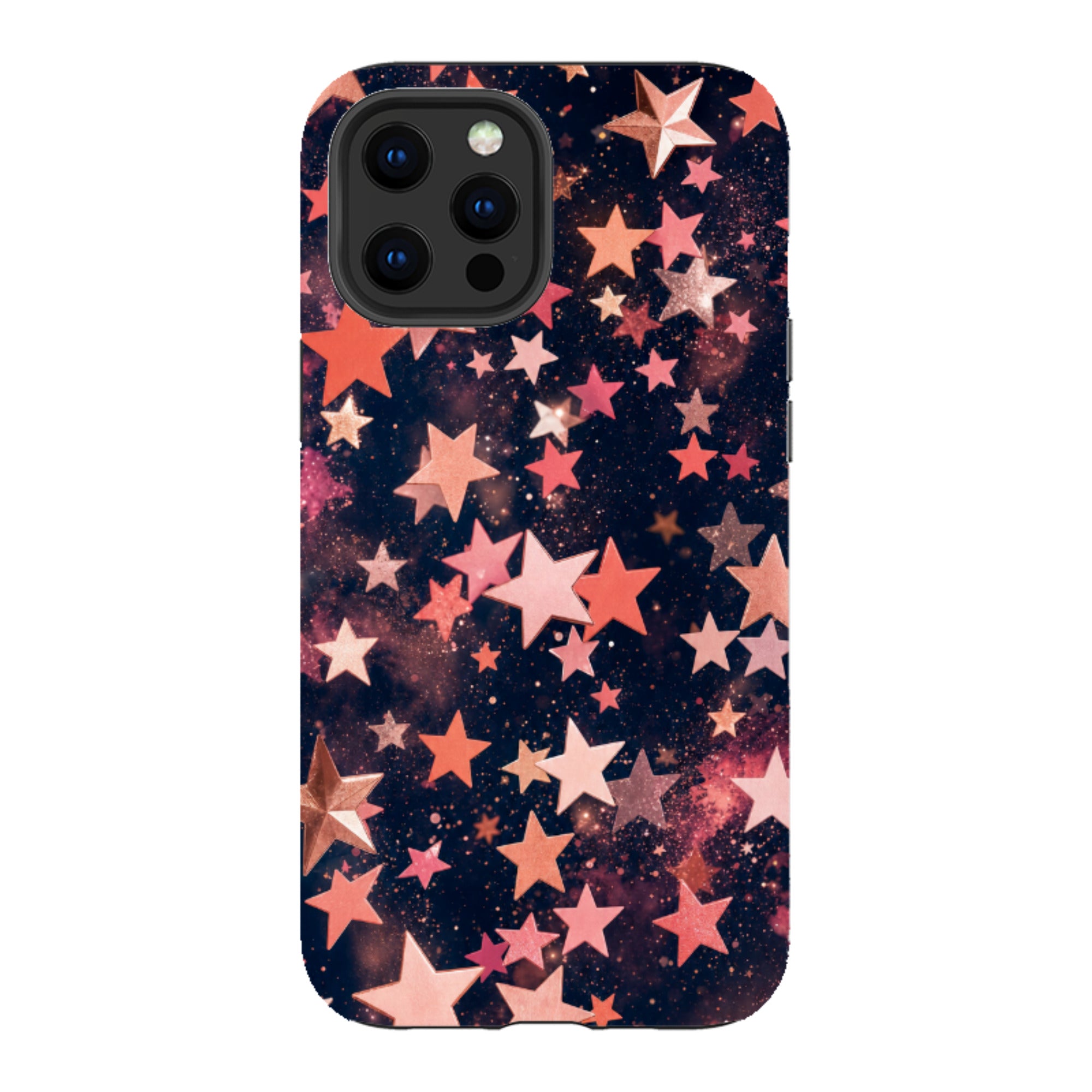 iPhone Tough Case - Rose Gold Galaxy Star