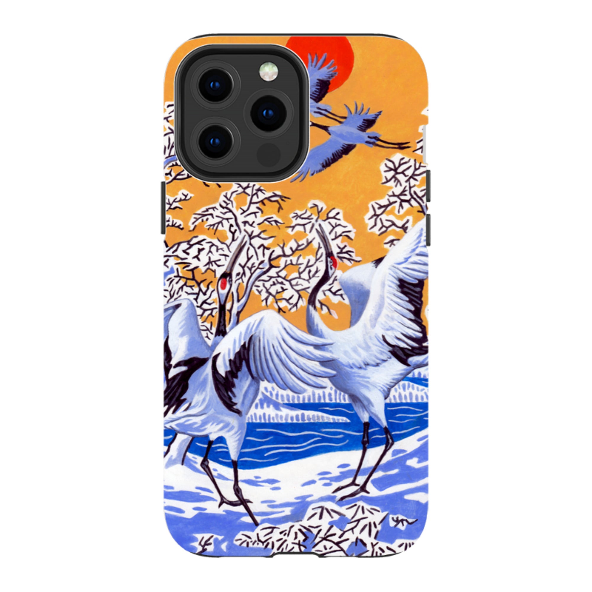 iPhone MagSafe Tough Case -  Japanese Cranes By Philip Hood
