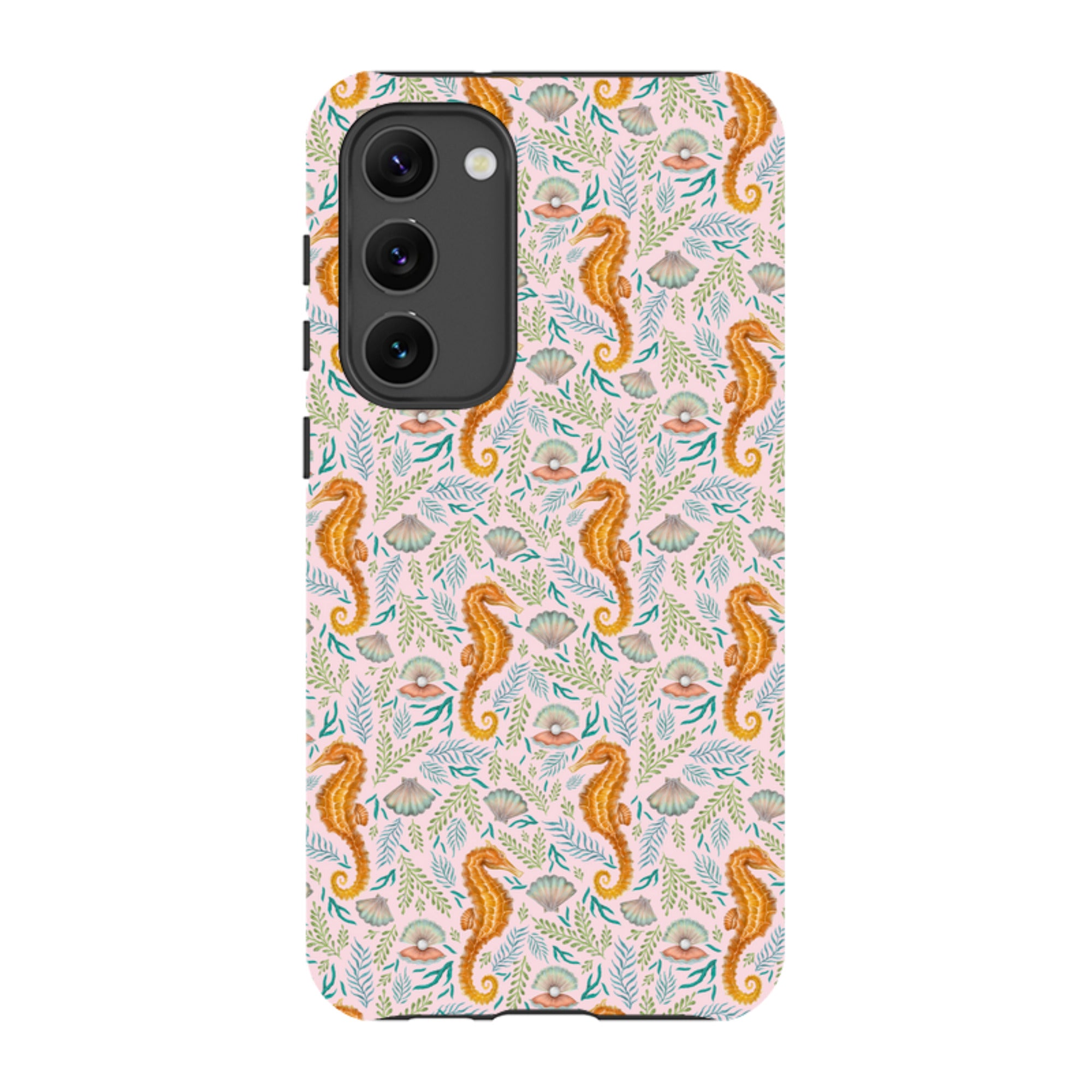 Samsung Tough Case - Seahorse Pink By Catherine Rowe