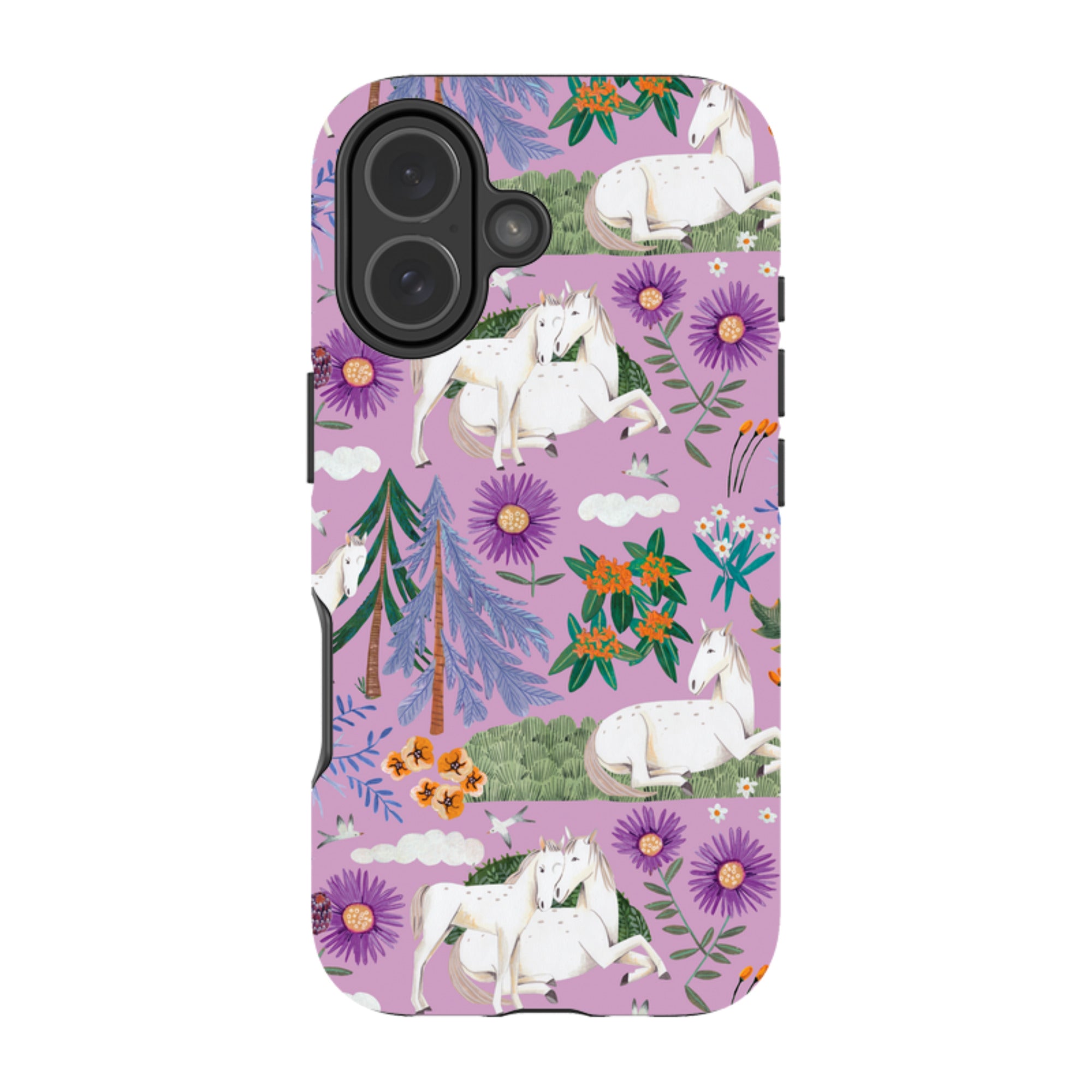 iPhone Tough Case - Horse Pattern By Caroline Bonne Muller