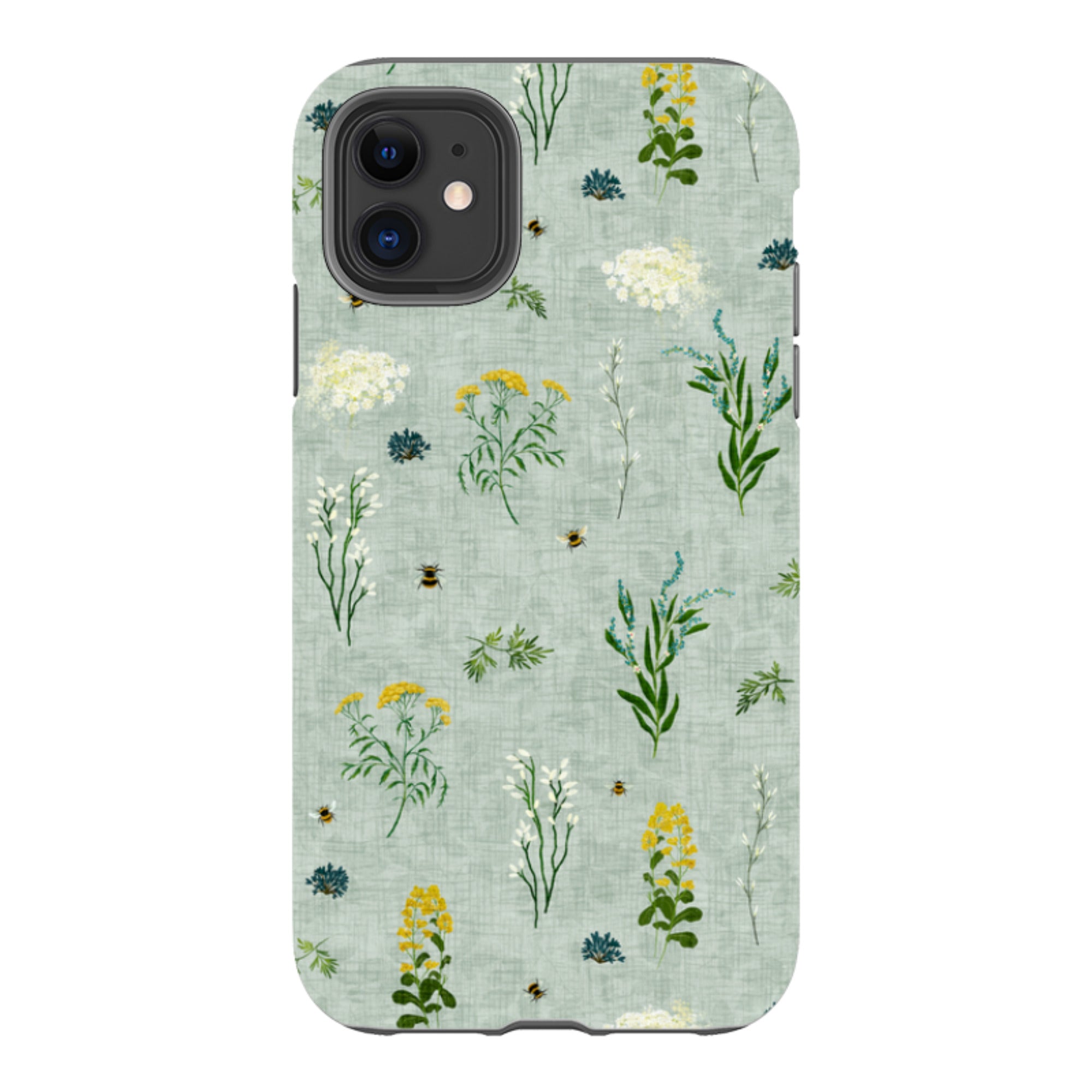 iPhone Tough Case - Song Bird Florals and Bees By Katherine Quinn
