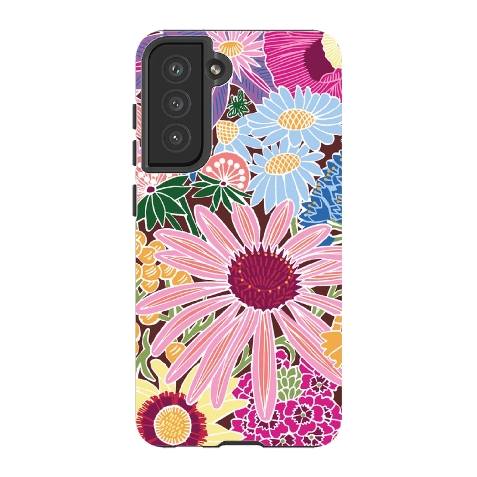 Samsung Tough Case - Jigsaw Floral 1 By kate Heiss