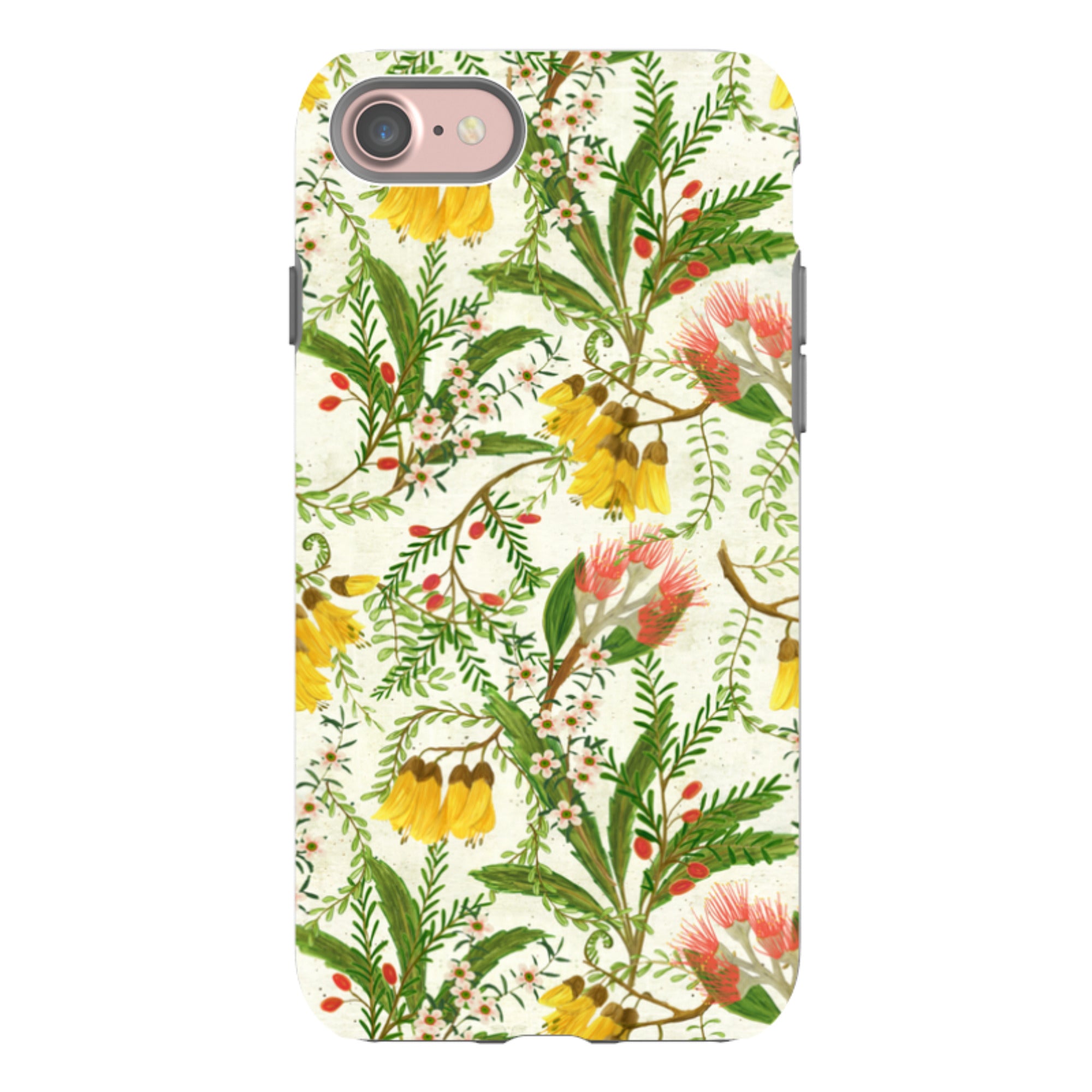 iPhone Tough Case - Kowhai And Bottle Brush By Katherine Quinn