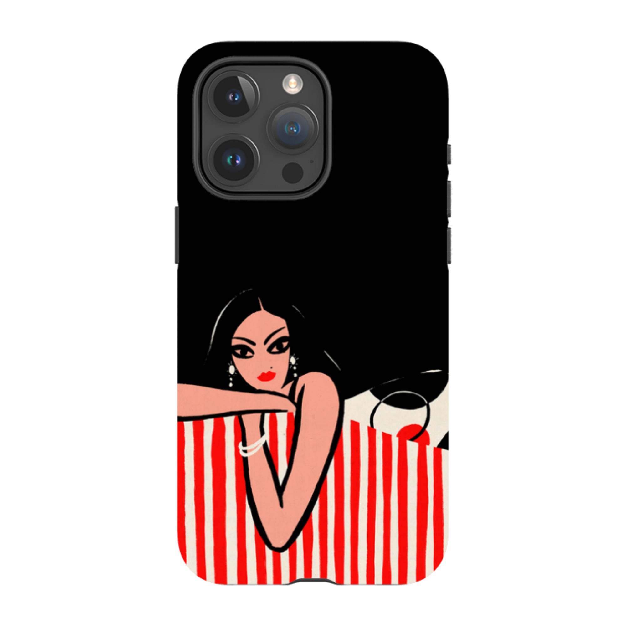 iPhone Tough Case - Red Stripe Sofa