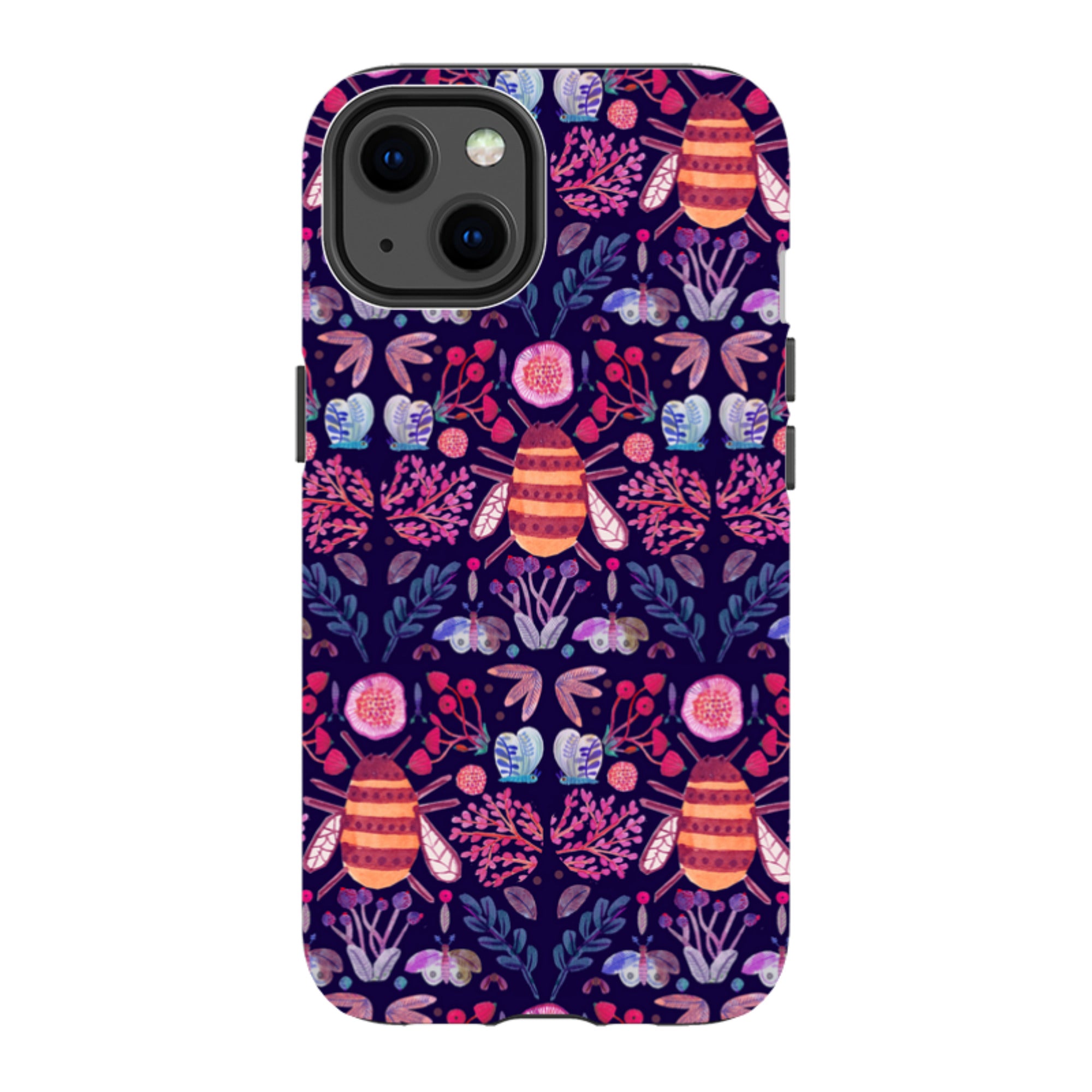iPhone Tough Case - Botanics and Insects By Gabriela Larios