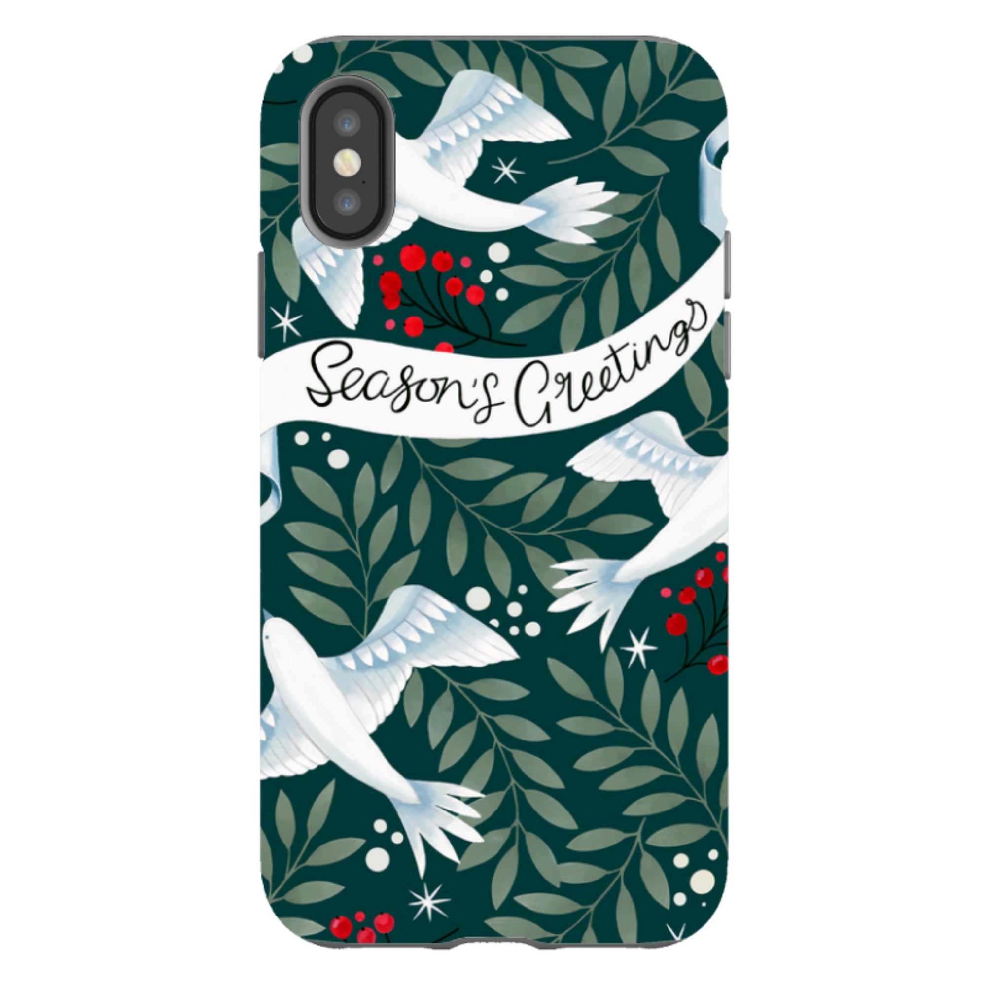 iPhone Tough Case - Seasons Greetings By Bex Parkin