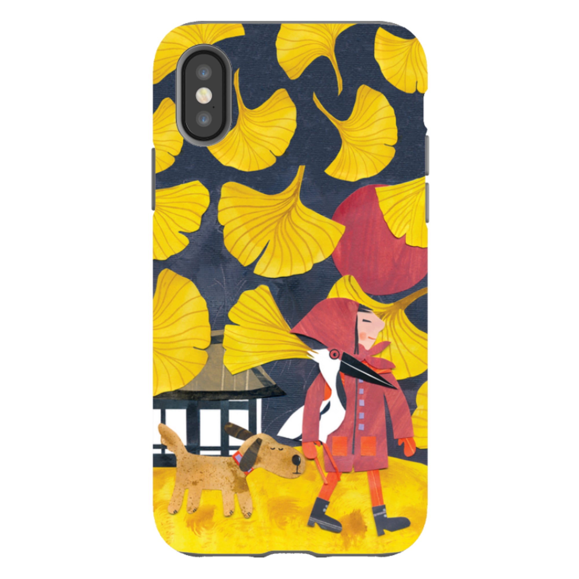 iPhone Tough Case - Ginko Leaves By Tracey English