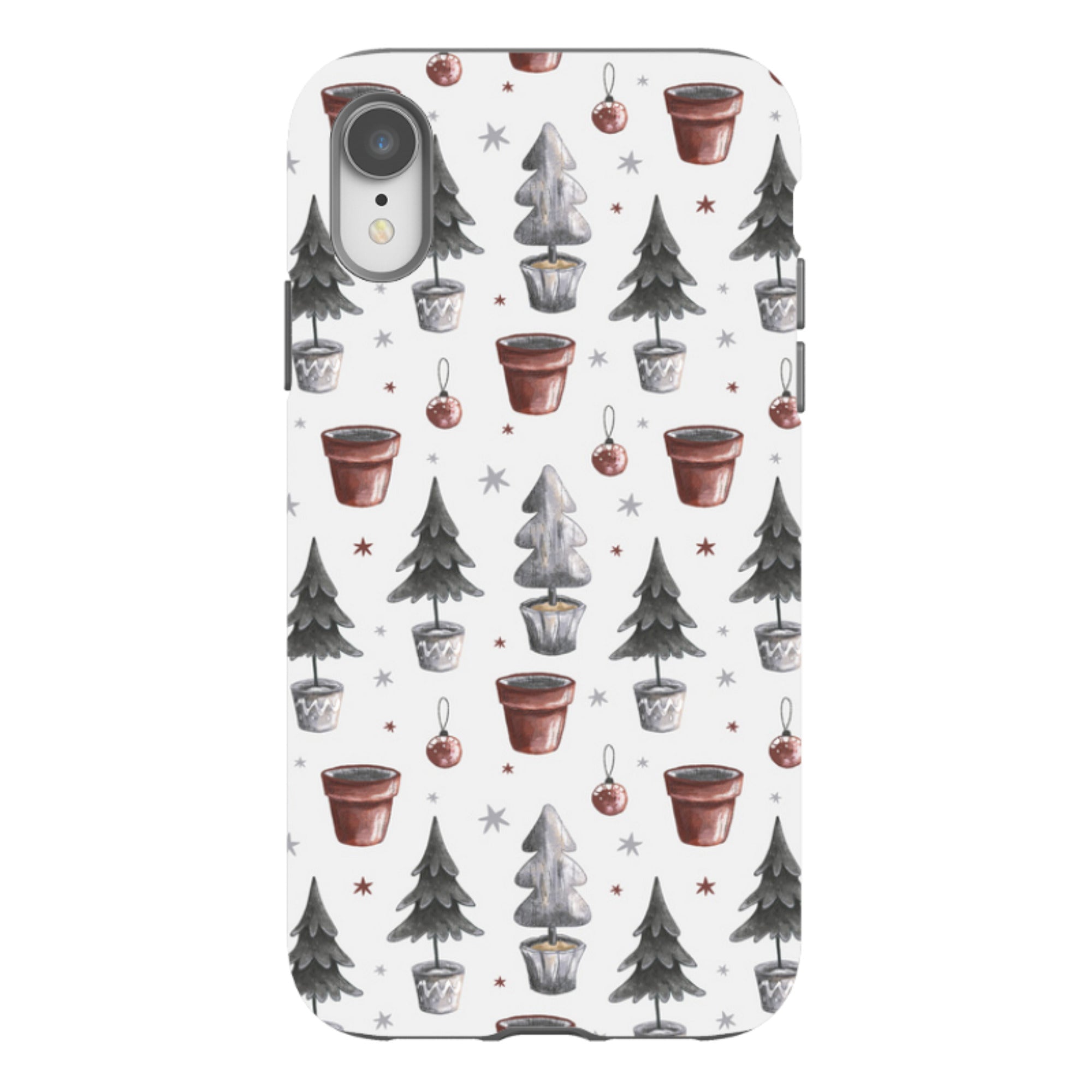 iPhone Tough Case - Xmas Tree Pattern
