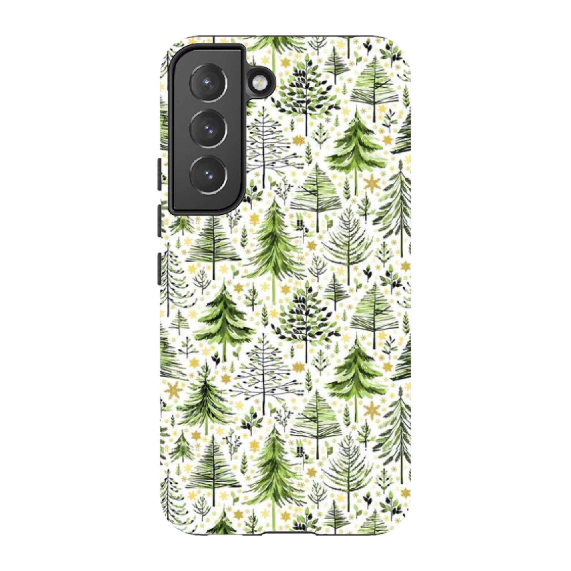 Samsung Tough Case - Green Xmas Trees By Elisabeth Haager