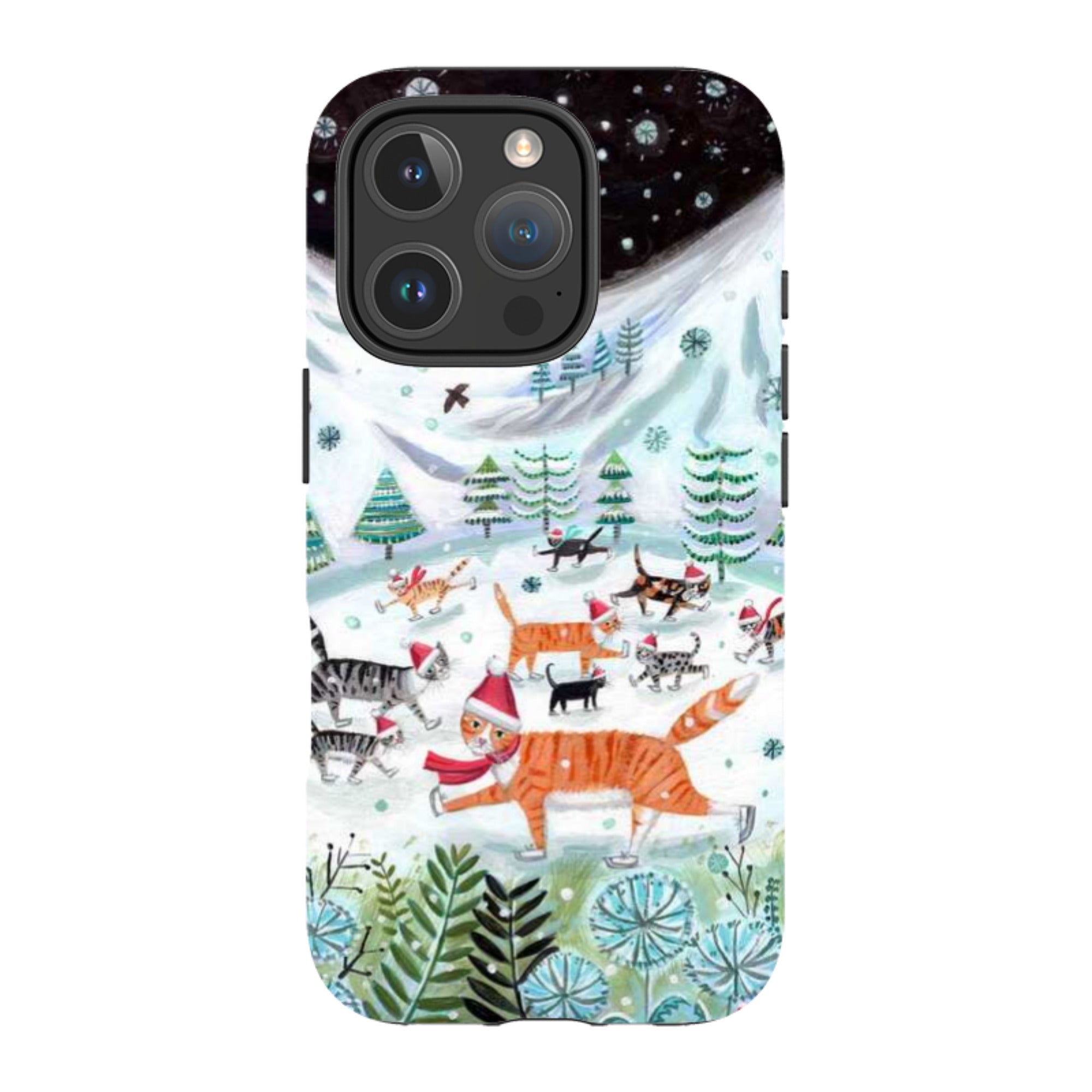 iPhone Tough Case - Cats On Ice By Mary Stubberfield