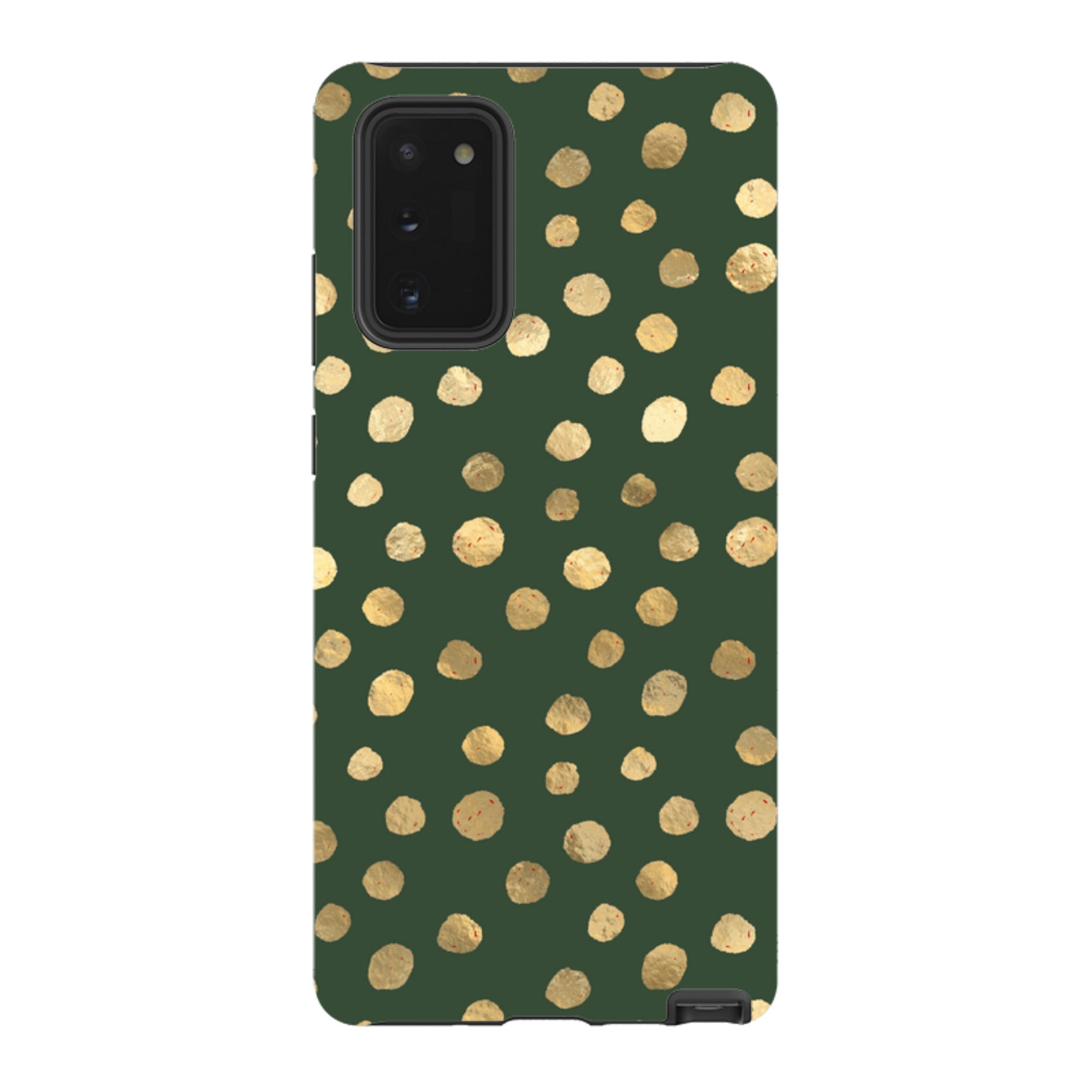 Samsung Tough Case - Green and Gold Dots