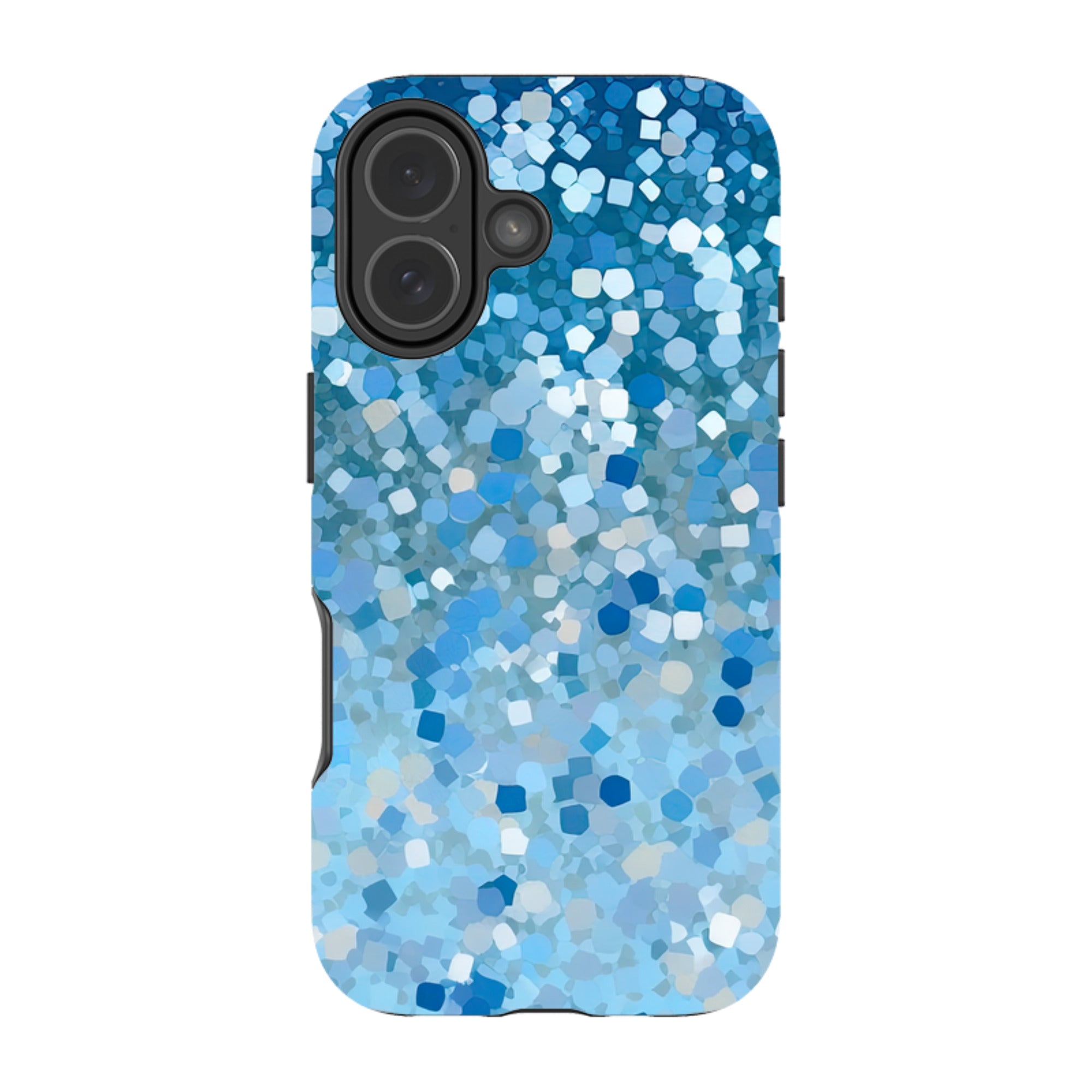 iPhone MagSafe Tough Case - Blue Glitter II (Case does not glitter)