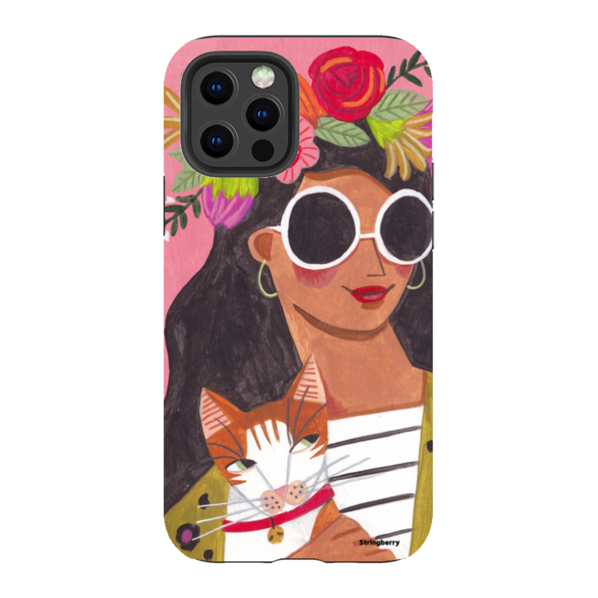 iPhone Tough Case - Woman & Cat By Caroline Bonne Muller