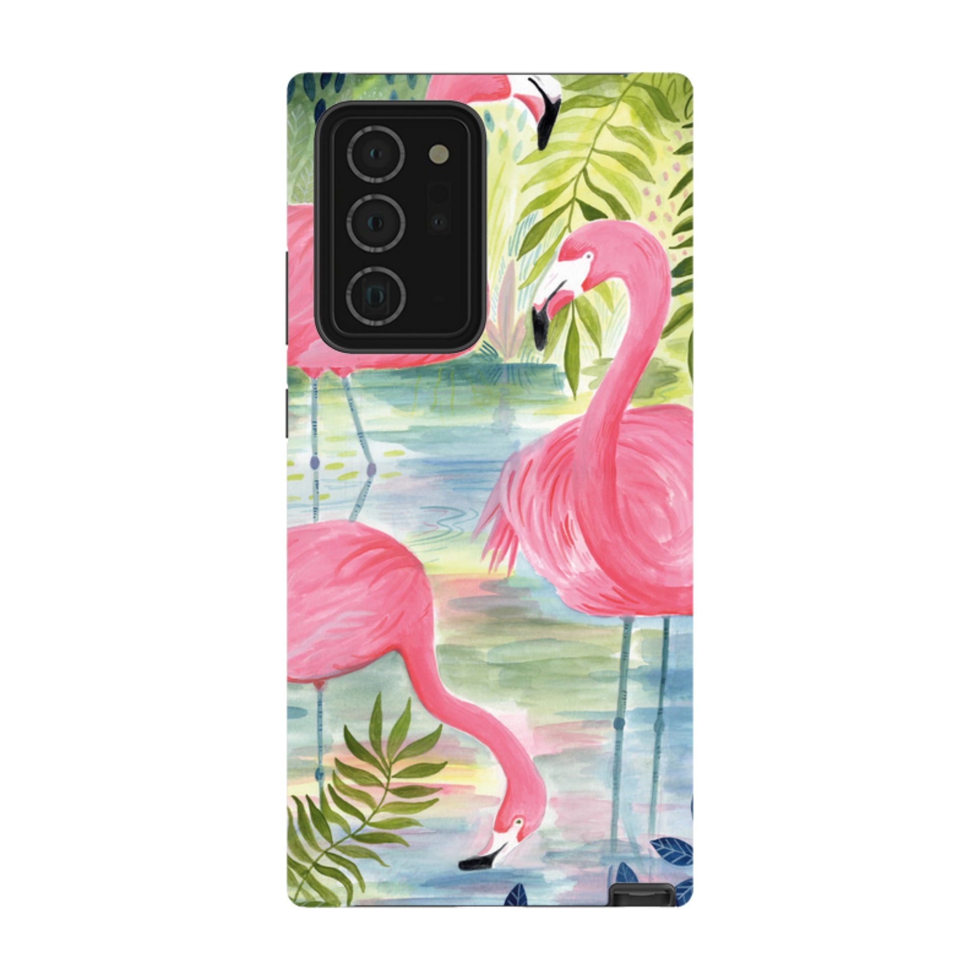 Samsung Tough Case - Three Flamingo By Bex Parkin