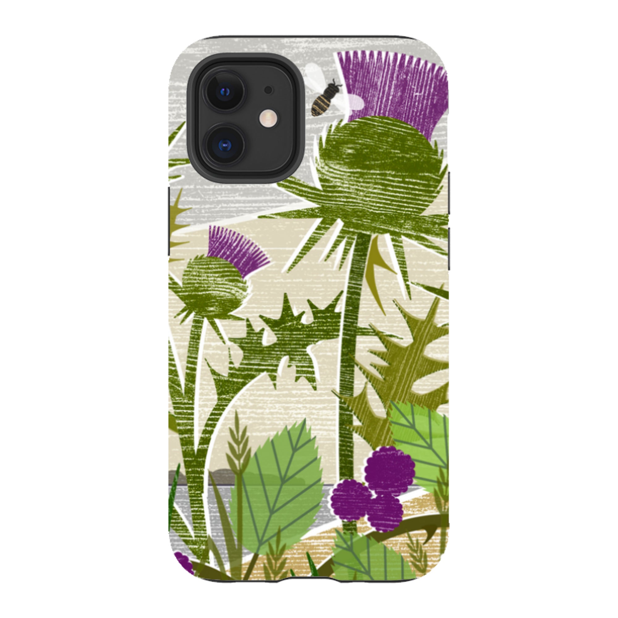 iPhone Tough Case - Purple Thistle By Liane Payne