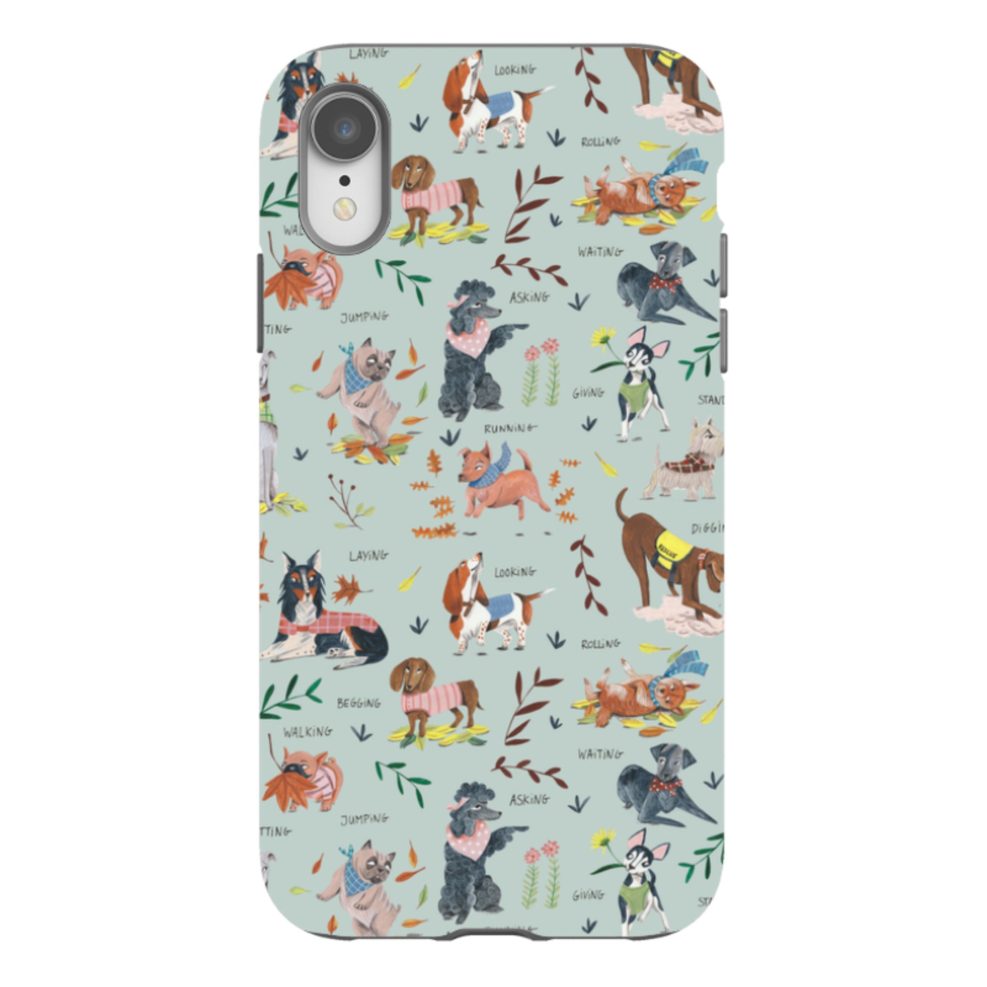 iPhone Tough Case - Dog Pattern II By Caroline Bonne Muller