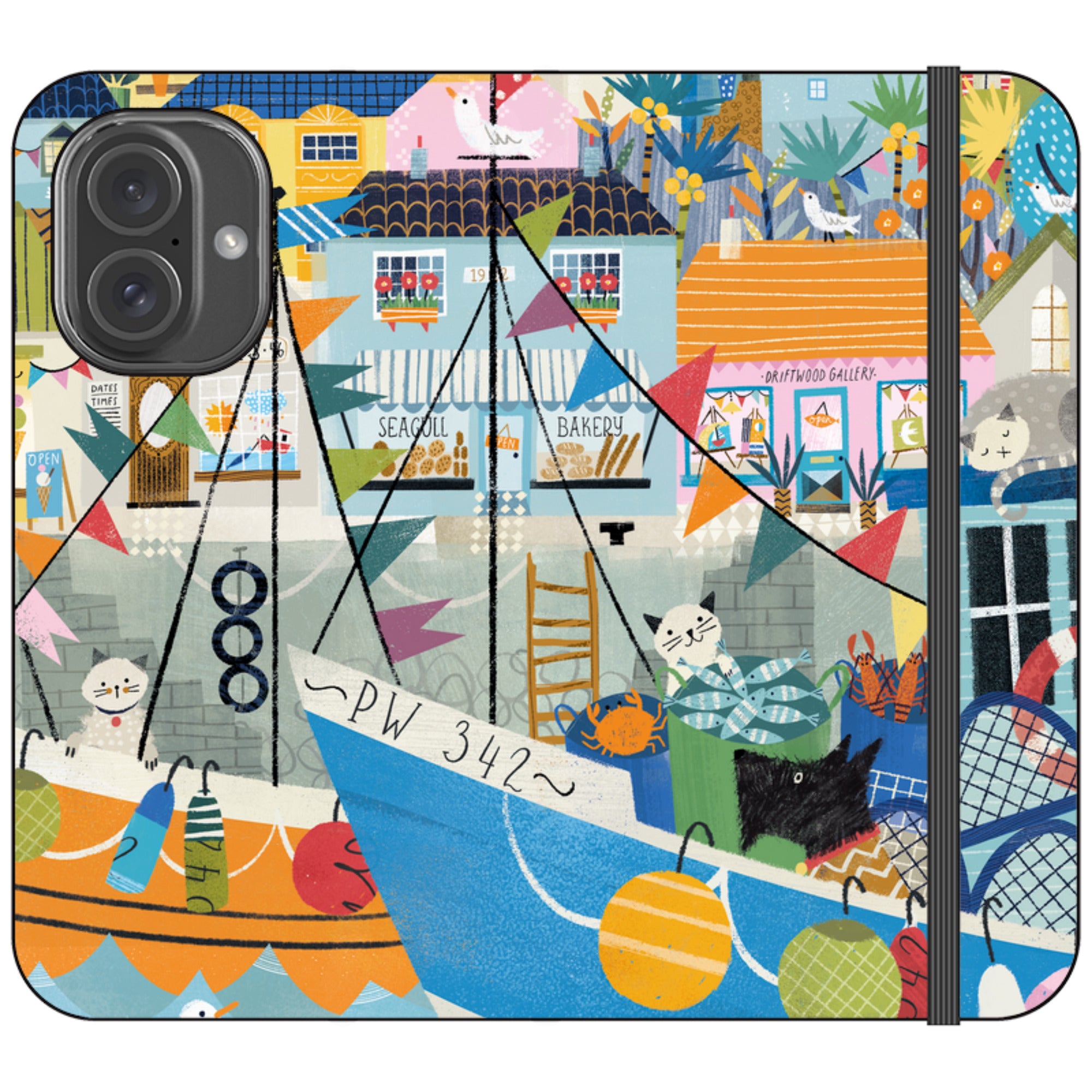 Night Harbour Wallet Case By Ali Brookes