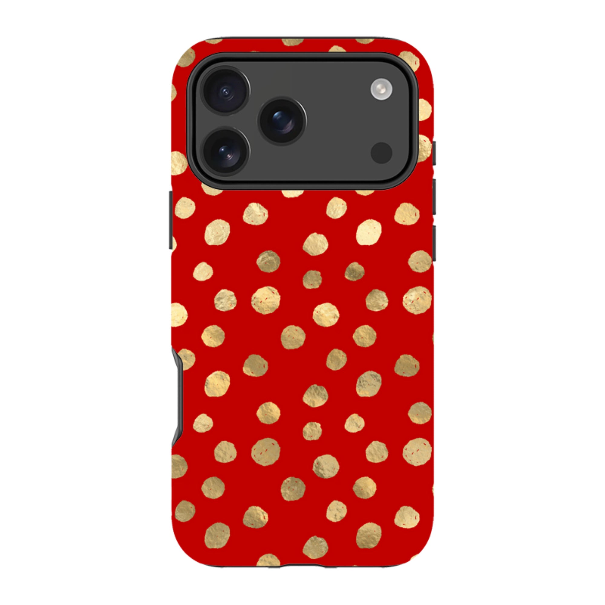 iPhone MagSafe Tough Case - Burgundy and Gold Stars