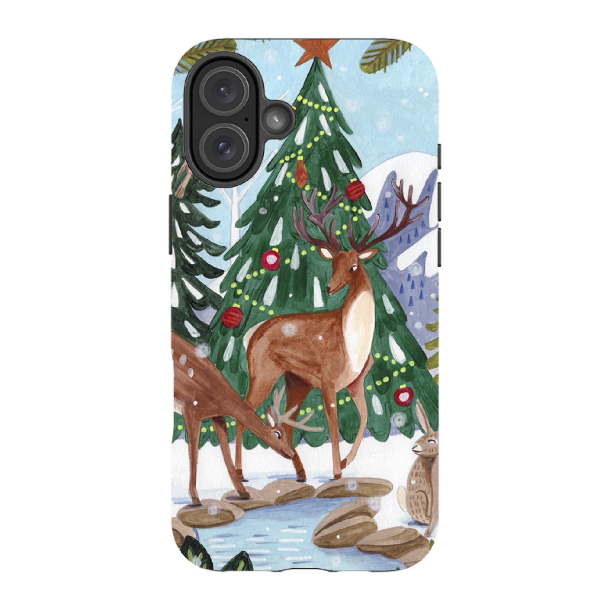 iPhone Tough Case - Winter Forest By Caroline Bonne Muller