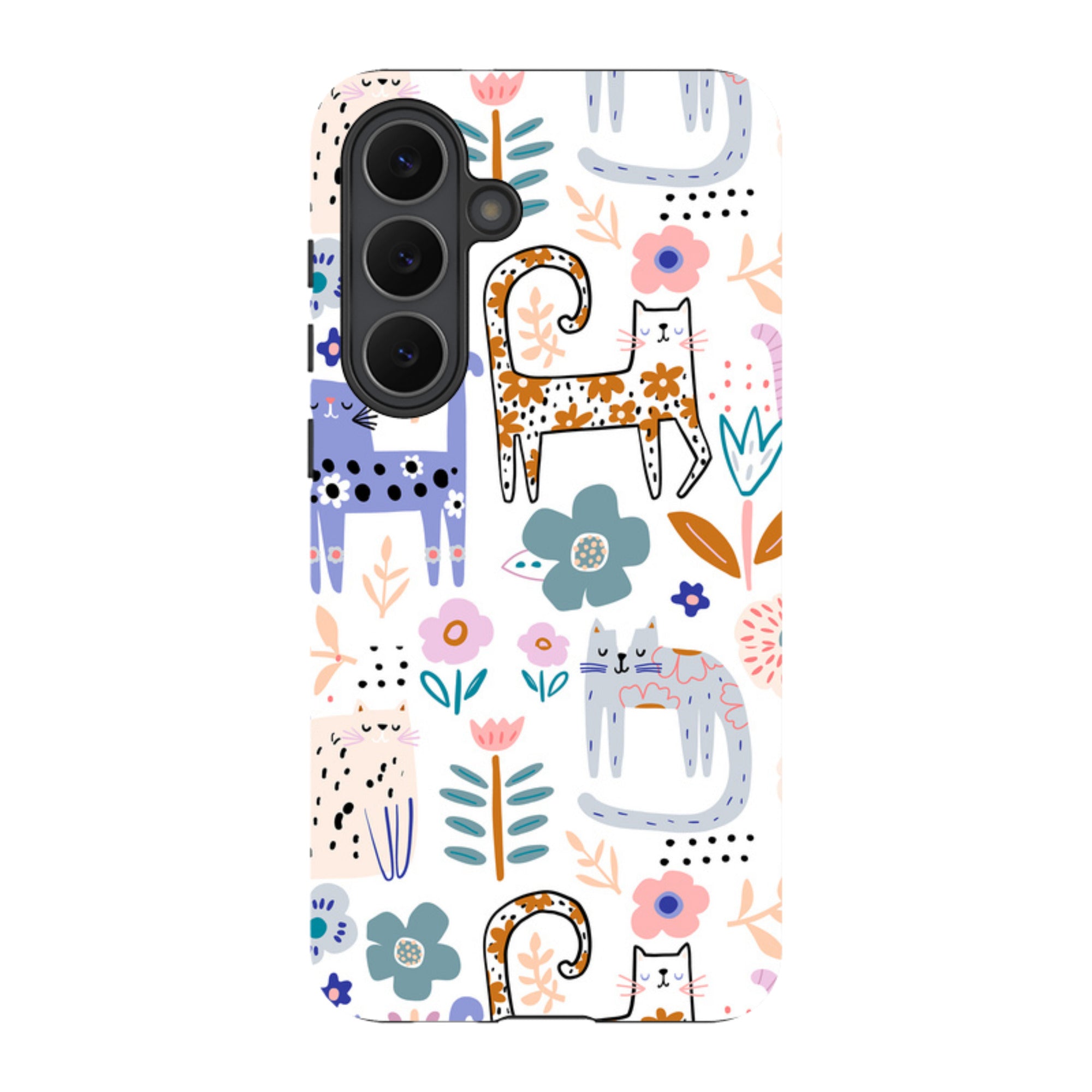 Samsung Tough Case - Floral Cats