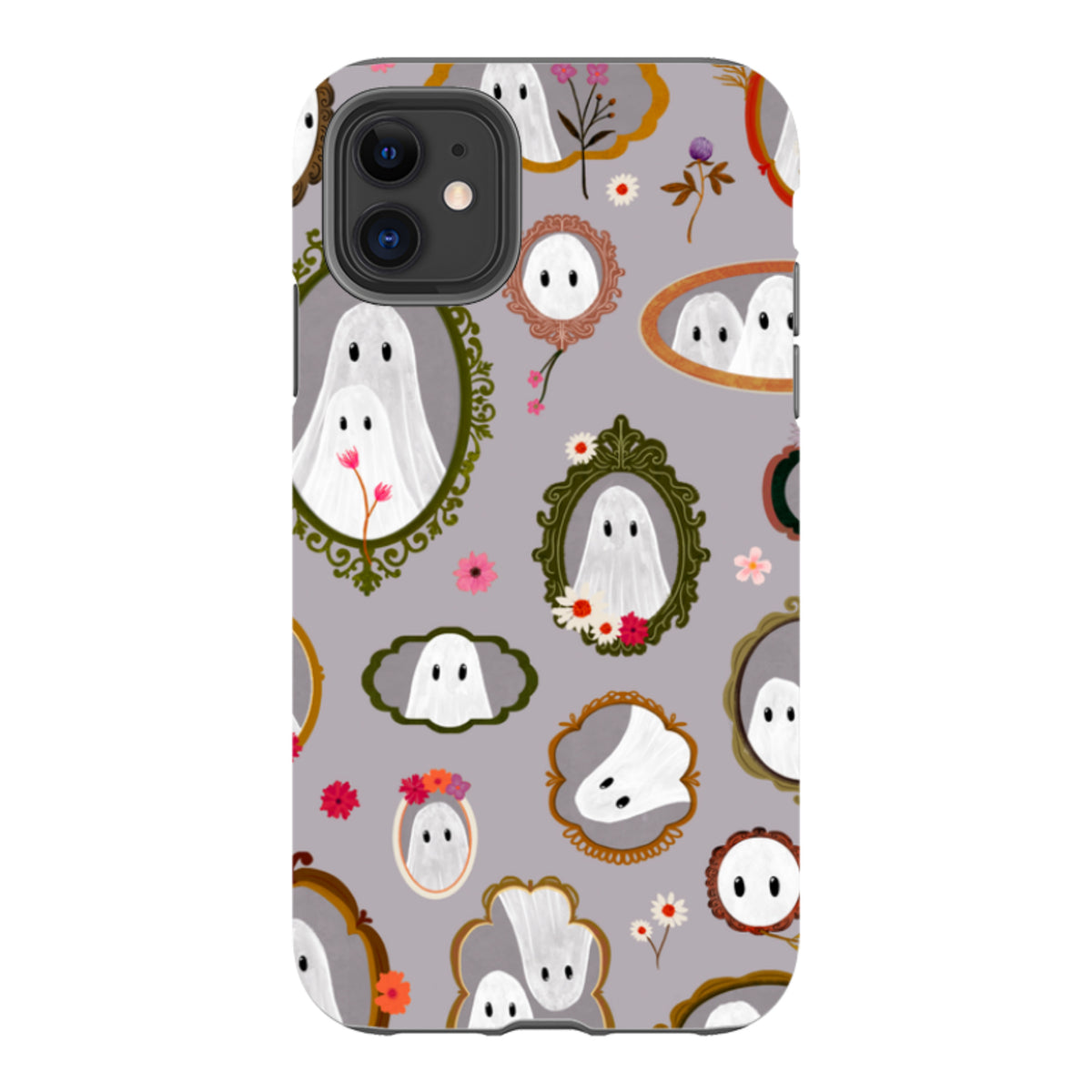 iPhone Tough Case - Framed Ghosts - Mauve By Katherine Quinn