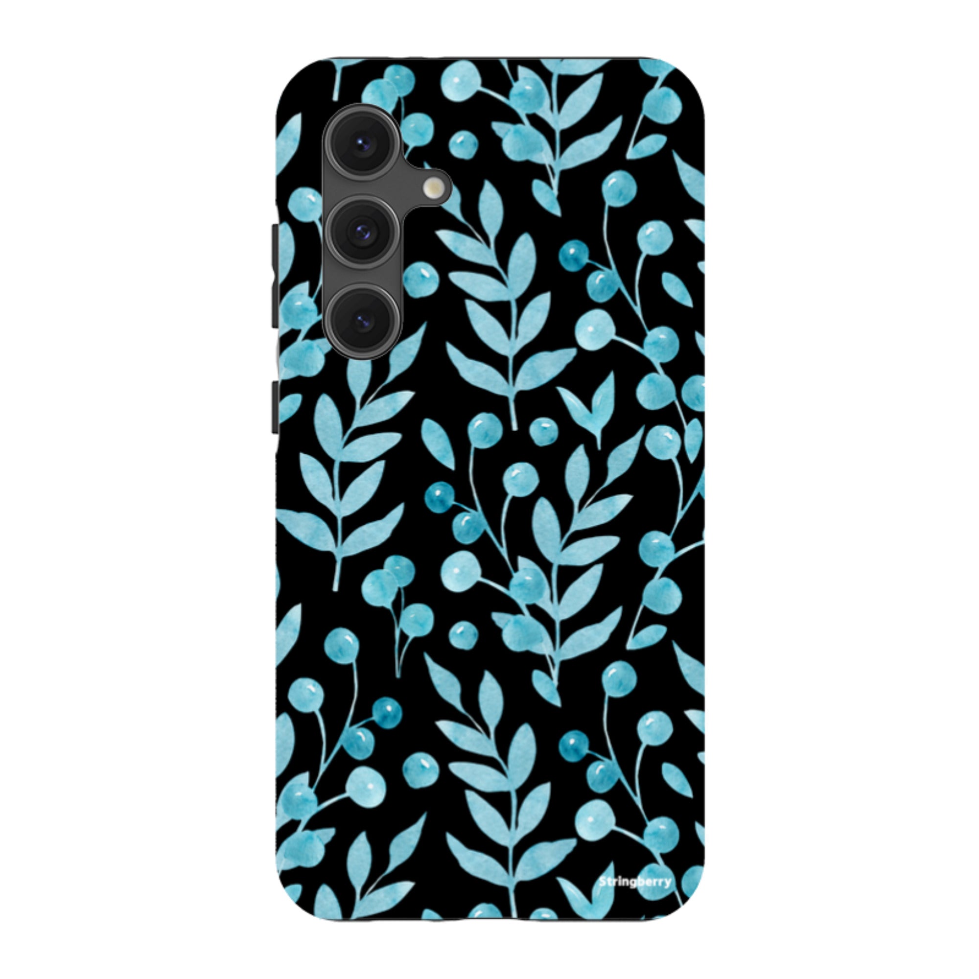 Samsung Tough Case - Blue Xmas Florals