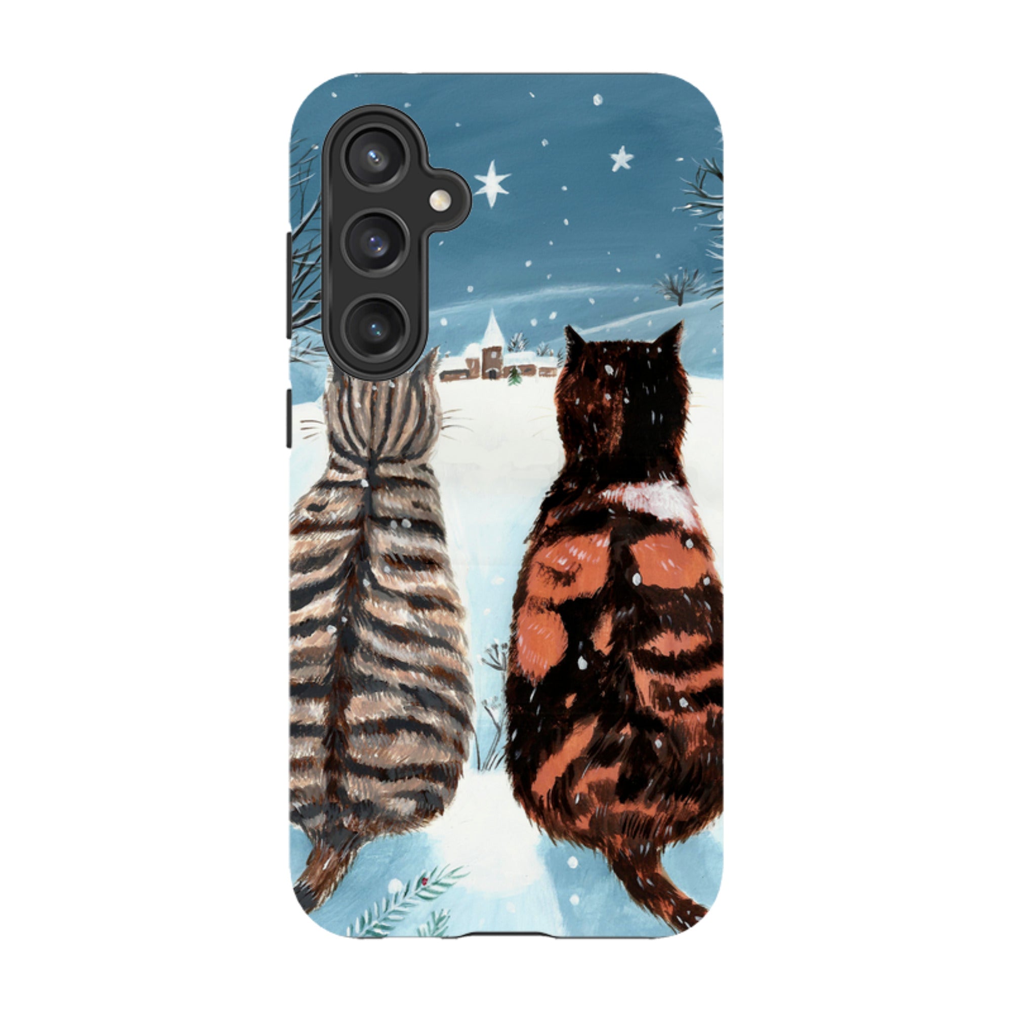 Samsung Tough Case - Cat Xmas By Mary Stubberfield