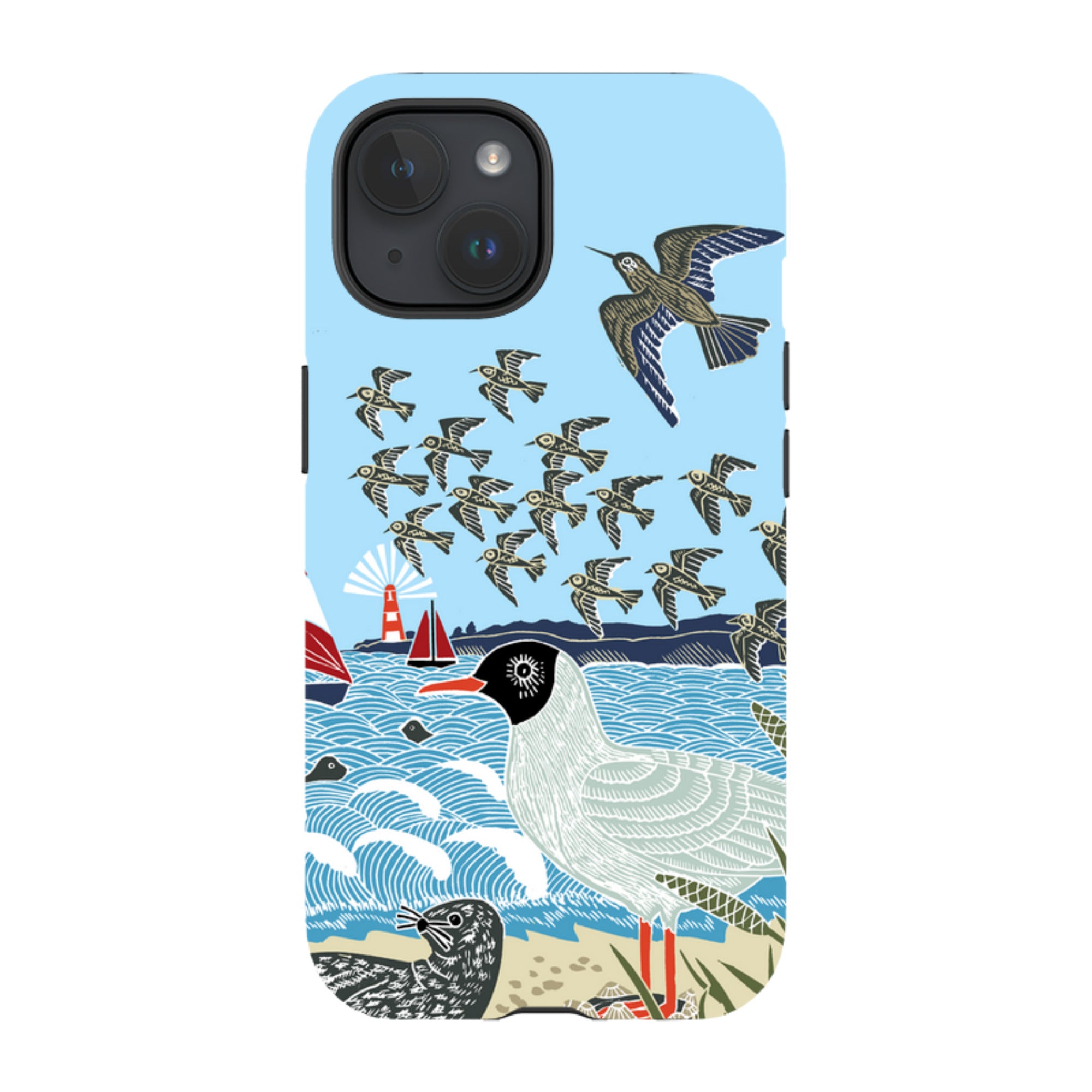 iPhone Case - Seagulls and Seals By Kate Heiss