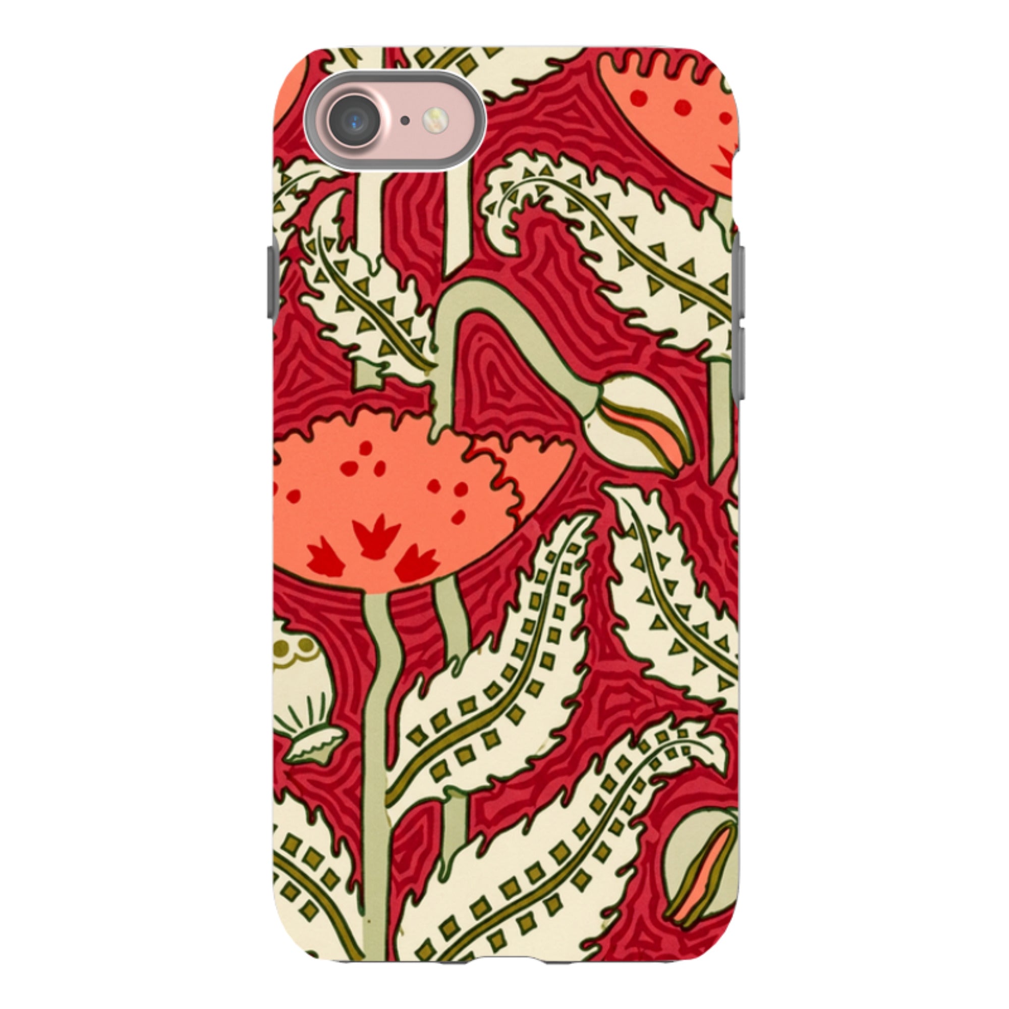 iPhone Tough Case - William Morris Red Floral