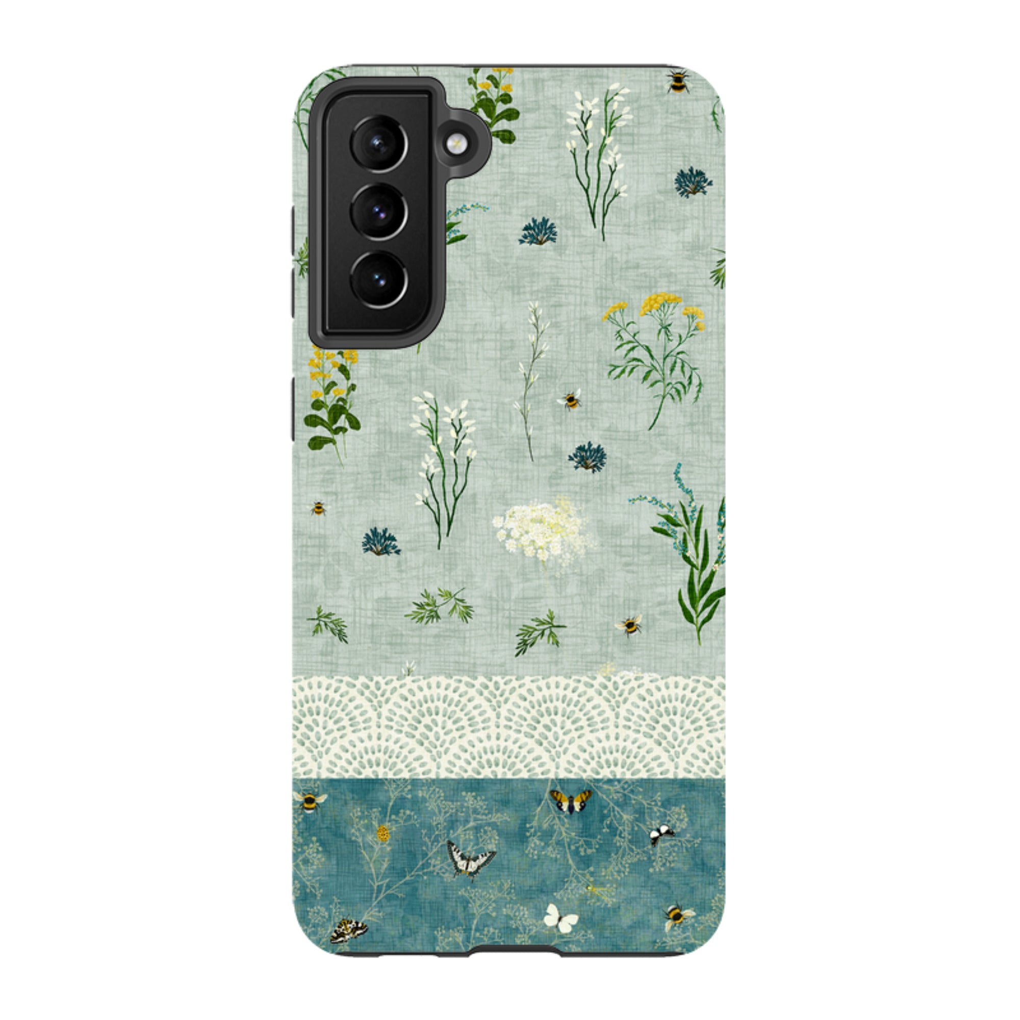 Samsung Tough  Case - Song Bird Florals and Bees 2 By Katherine Quinn
