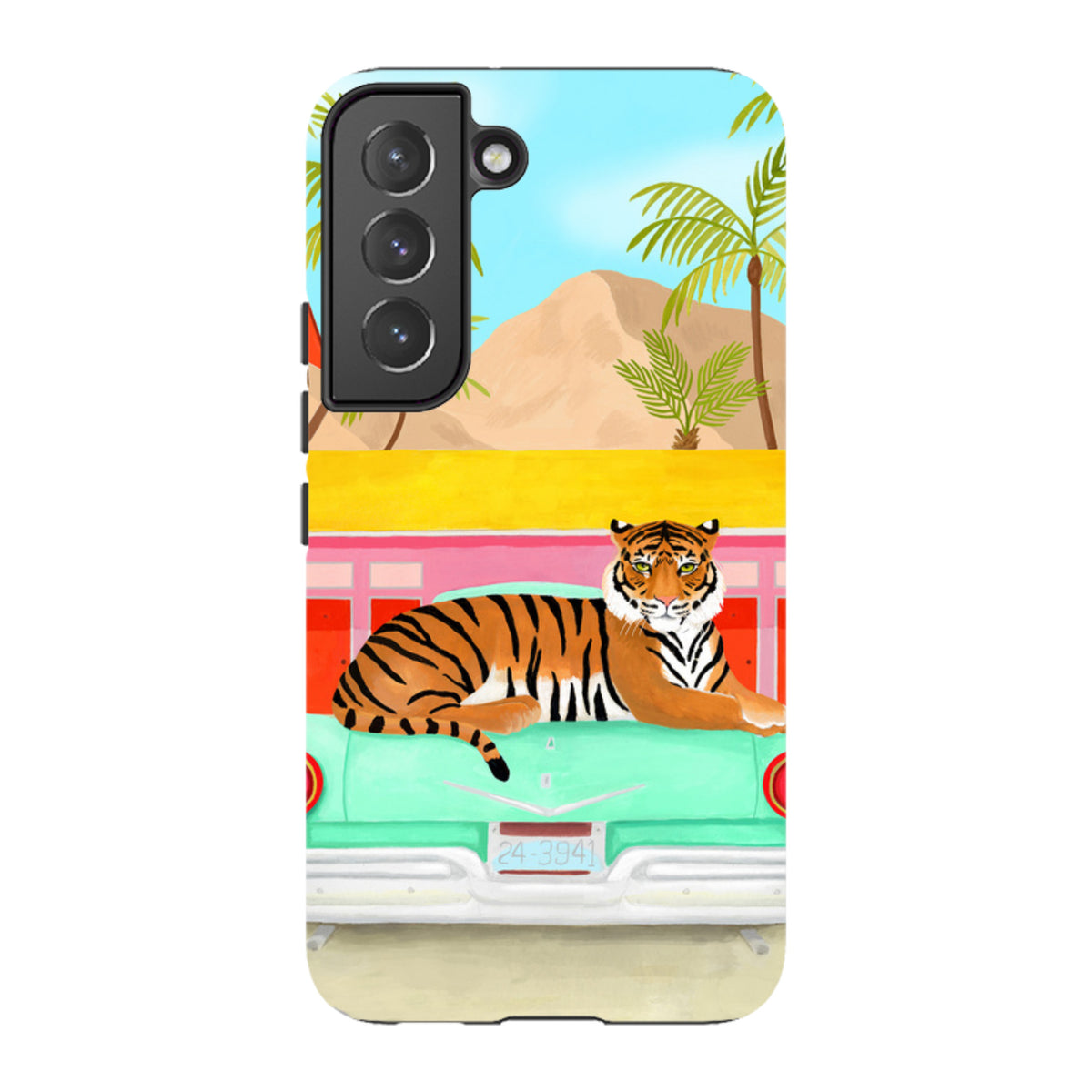 Samsung Tough Case - Palm Motel Tiger By Bex Parkin