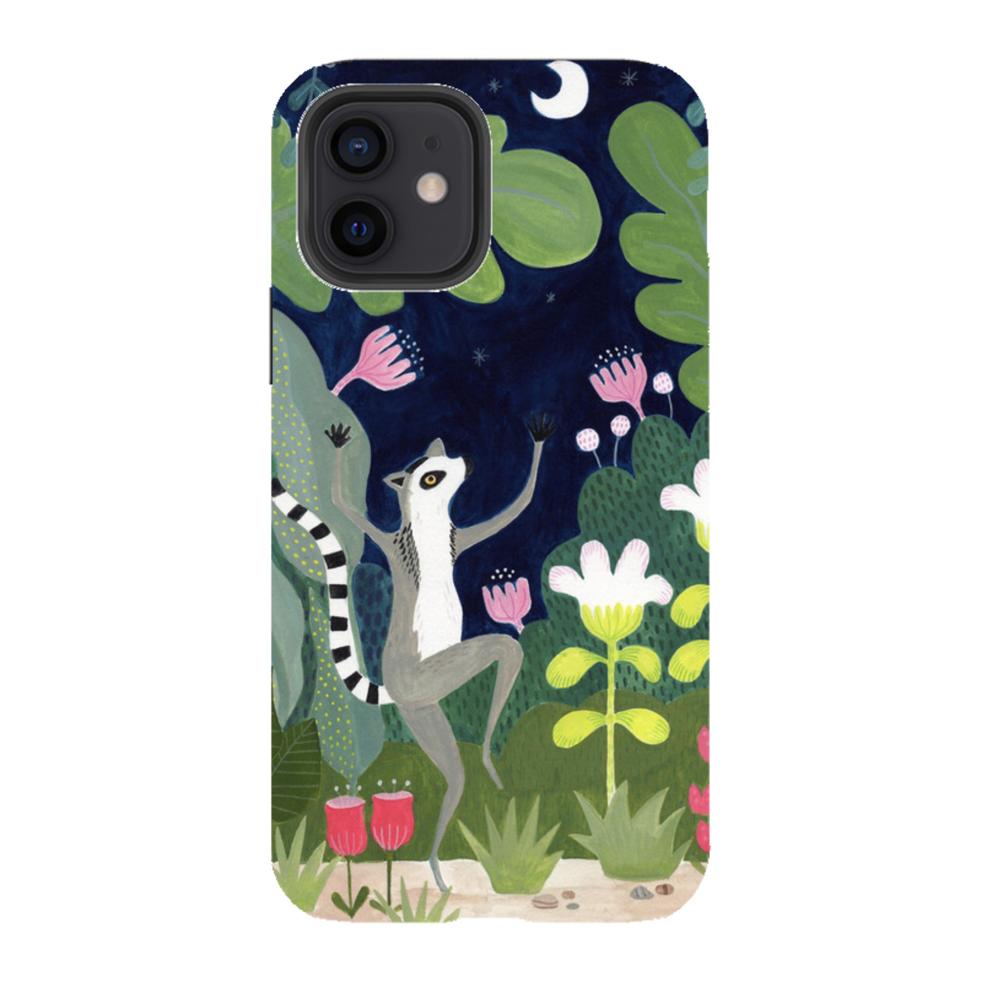iPhone Tough Case - Dancing Lemur By Bex Parkin