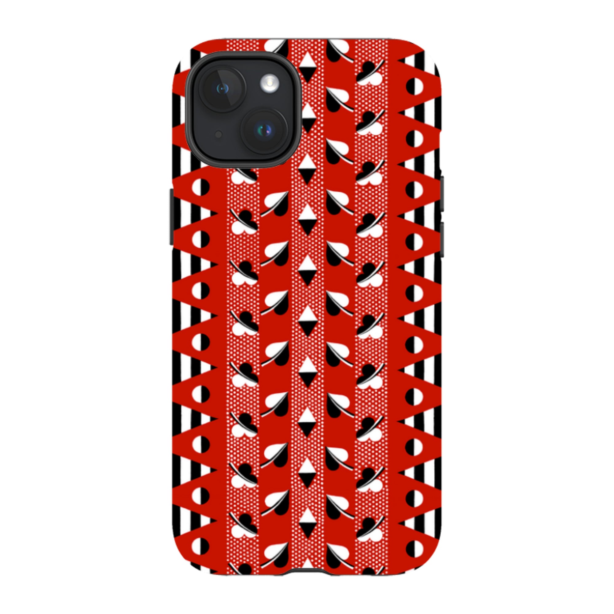 iPhone MagSafe Tough Case - Clubs & Hearts By Cressida Bell